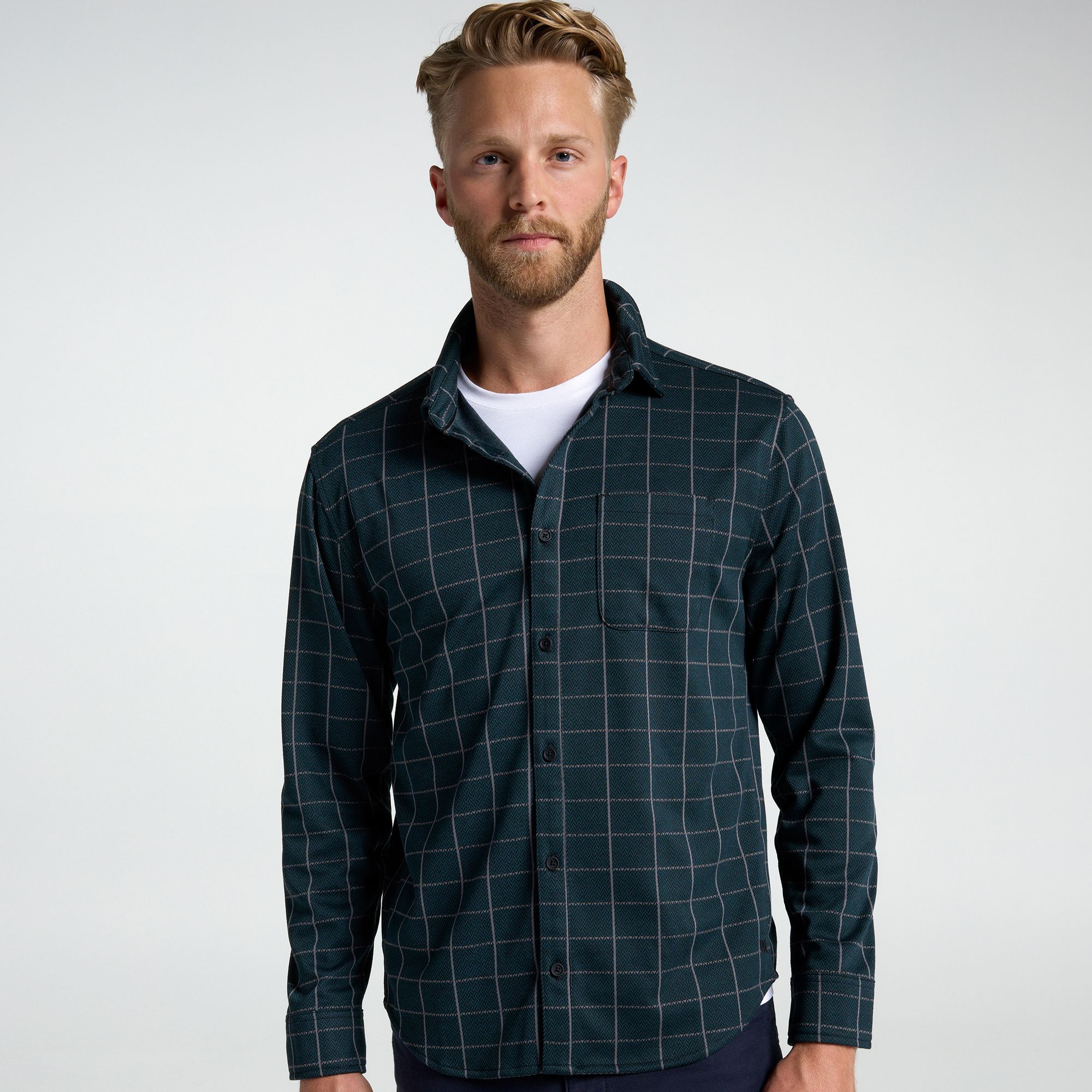 VRST Men's Long Sleeve Winter Plaid Button-Up Shirt
