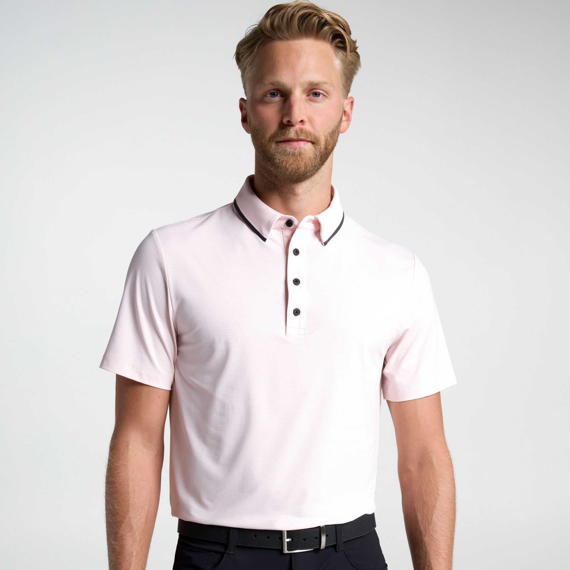 VRST Men's Golf Performance Colorblock Polo
