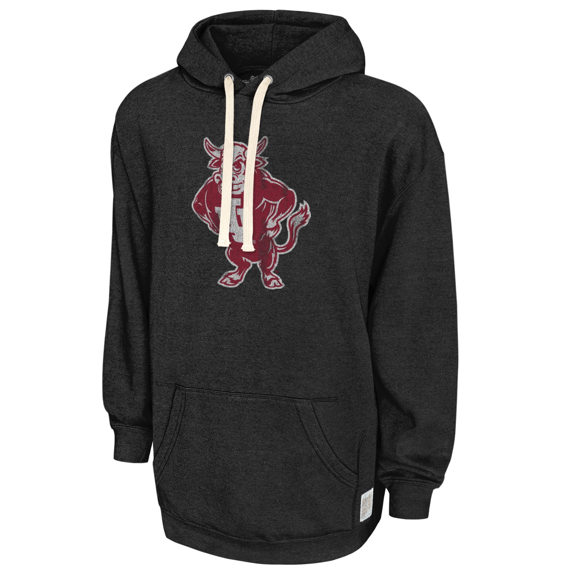 Retro Brand Men's Indiana Hoosiers Black Vintage Logo Pullover Hoodie