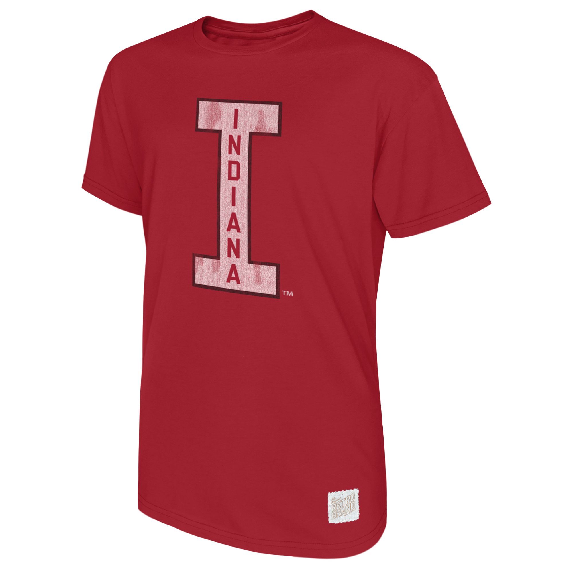 Retro Brand Men's Indiana Hoosiers Red 'Big I' T-Shirt