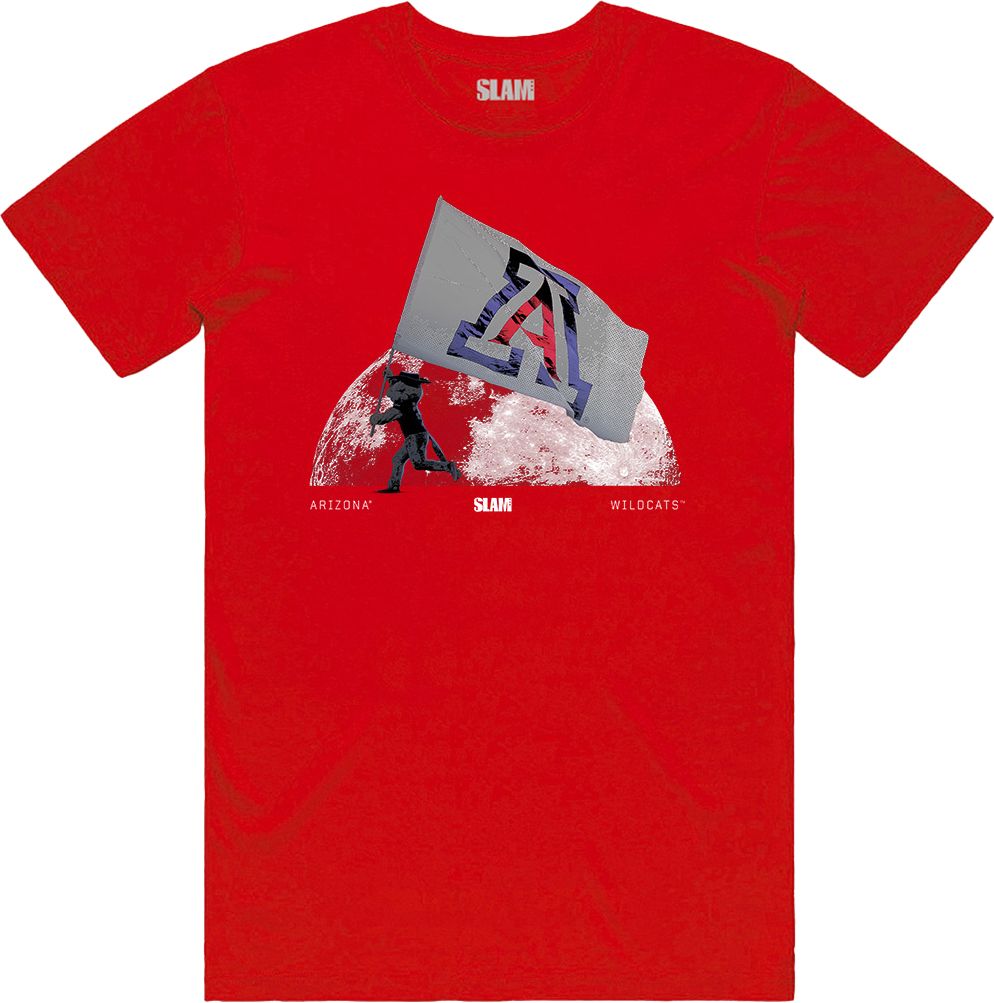 SLAM Adult Arizona Wildcats Moon Flag Red T-Shirt