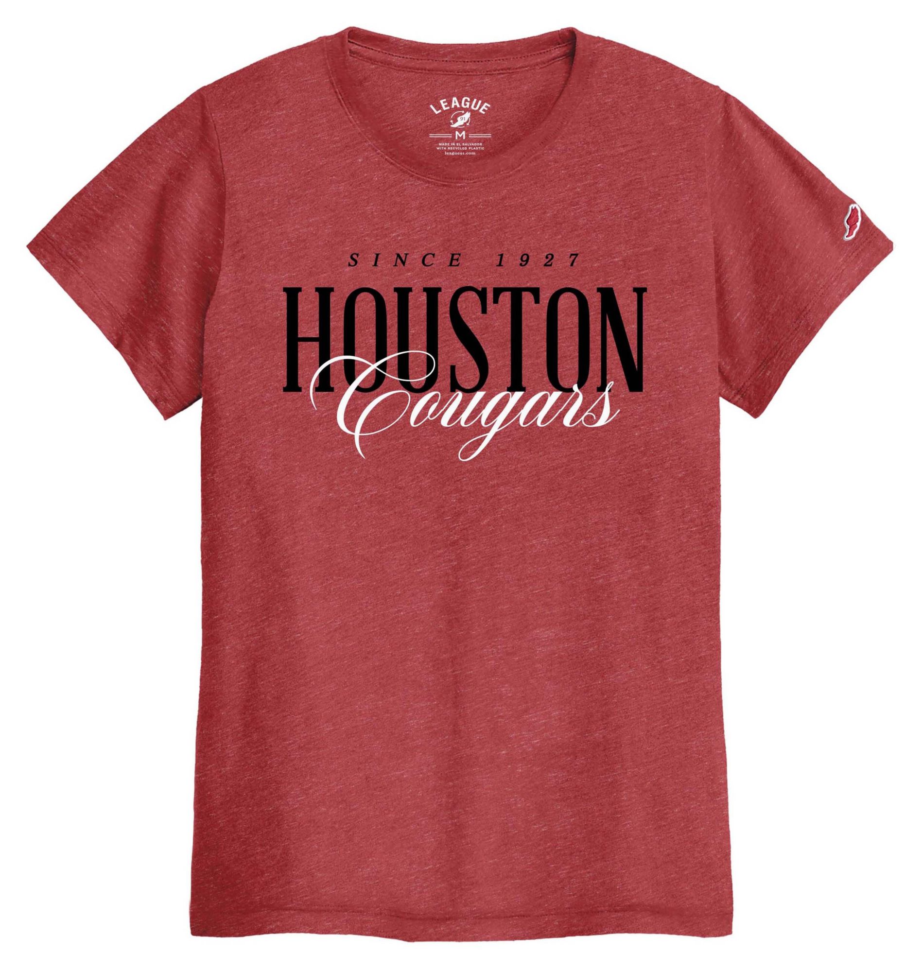 League-Legacy Women's Houston Cougars Red Intramural T-Shirt
