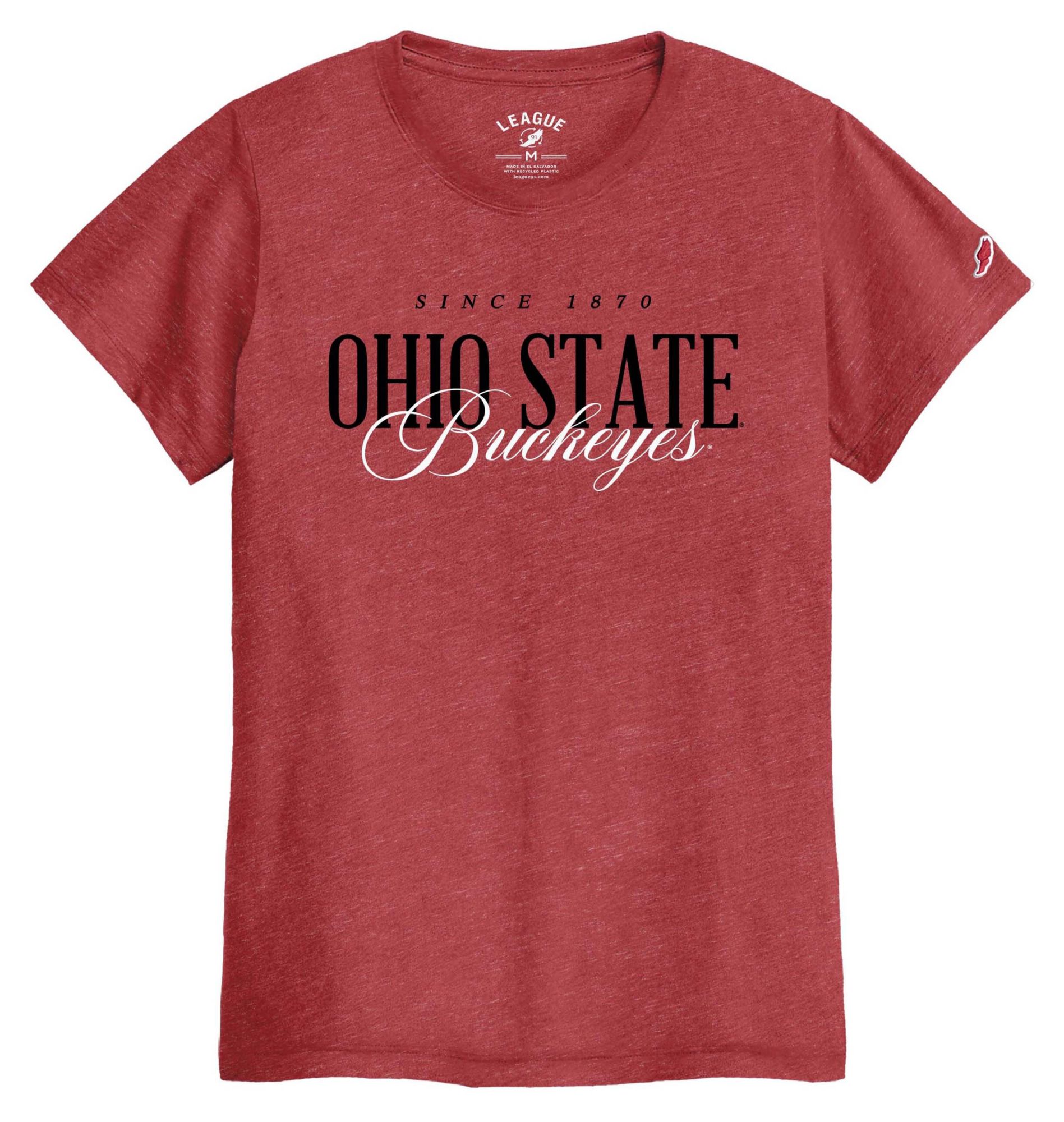 League-Legacy Women's Ohio State Buckeyes Red Intramural T-Shirt
