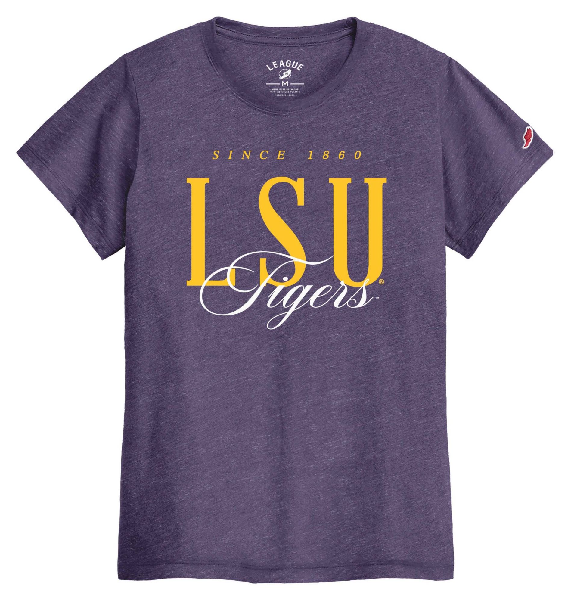 League-Legacy Women's LSU Tigers Purple Intramural T-Shirt