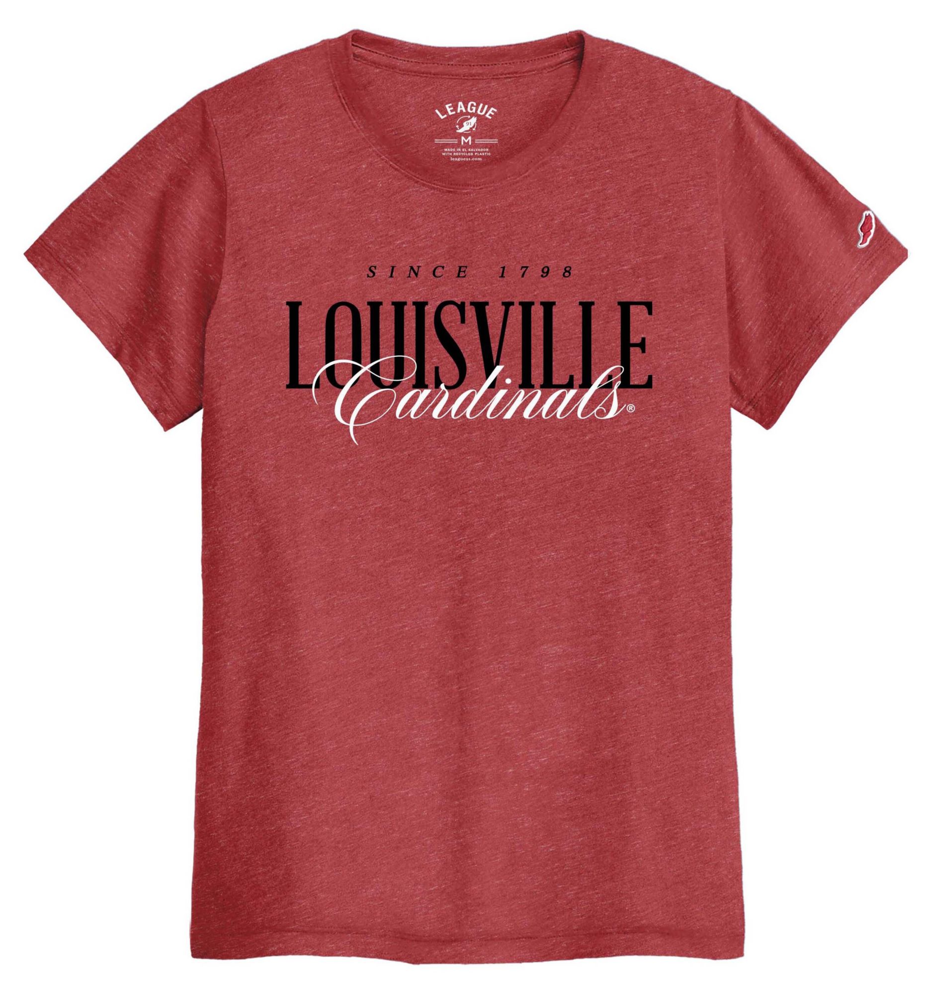 League-Legacy Women's Louisville Cardinals Red Intramural T-Shirt