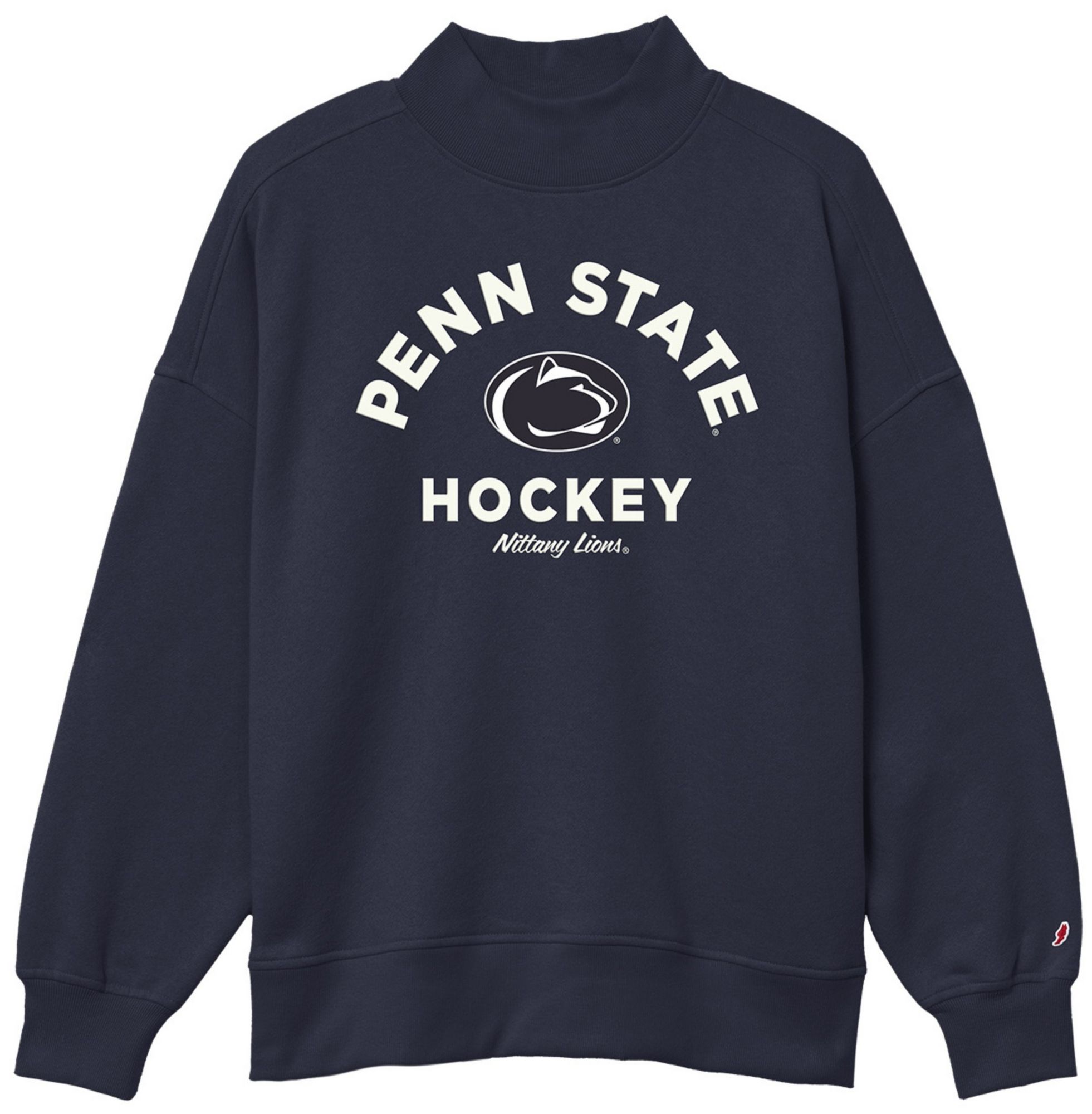 League-Legacy Women's Penn State Nittany Lions Navy Diana Mock Neck Sweatshirt