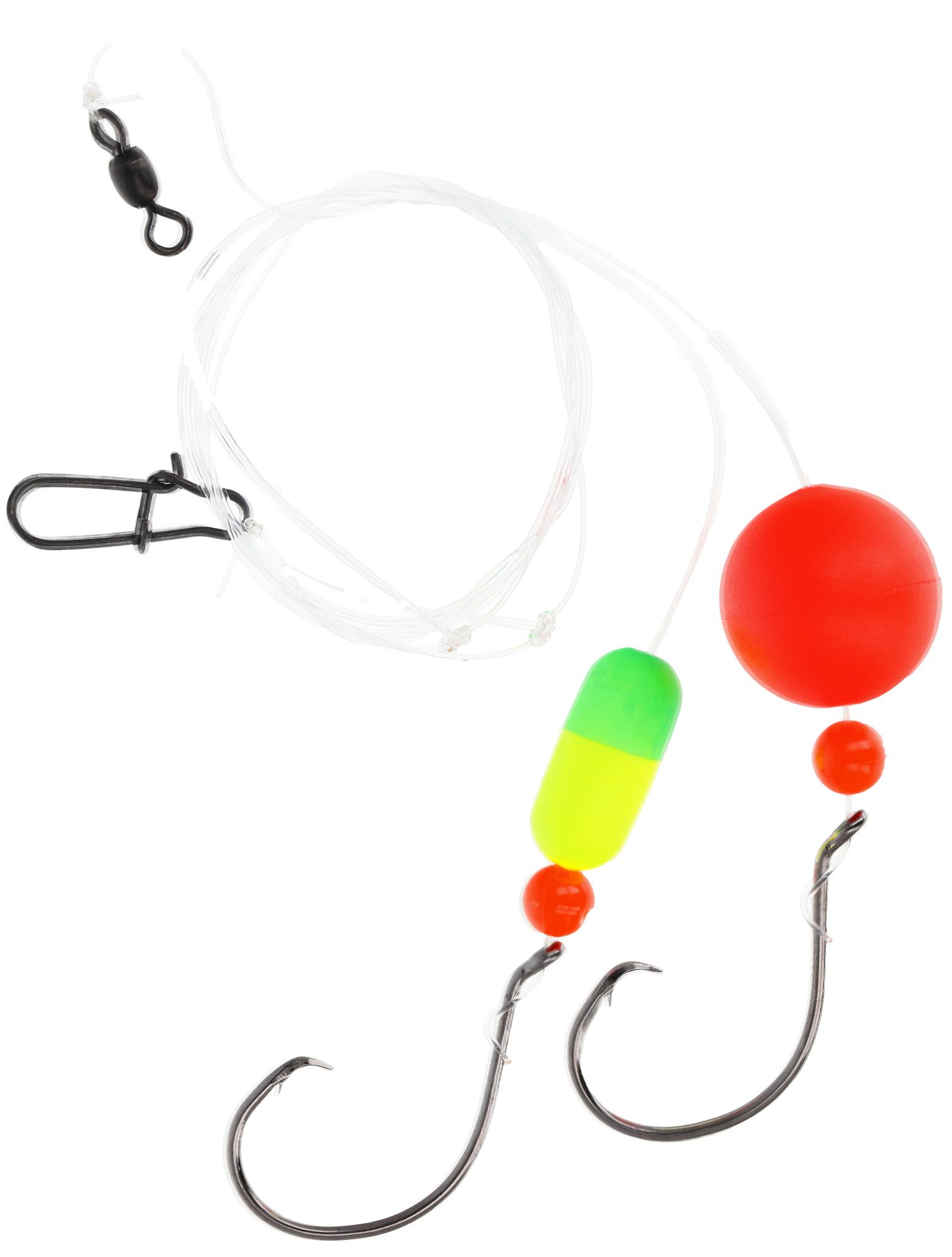 Lazer Sharp Pompano Double Hook Rig, Round Float