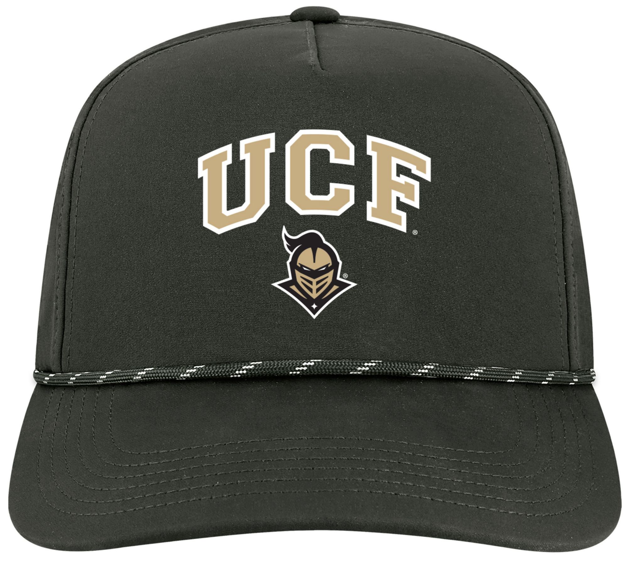 League-Legacy Adult UCF Knights Black Arch Logo Caddy Adjustable Hat
