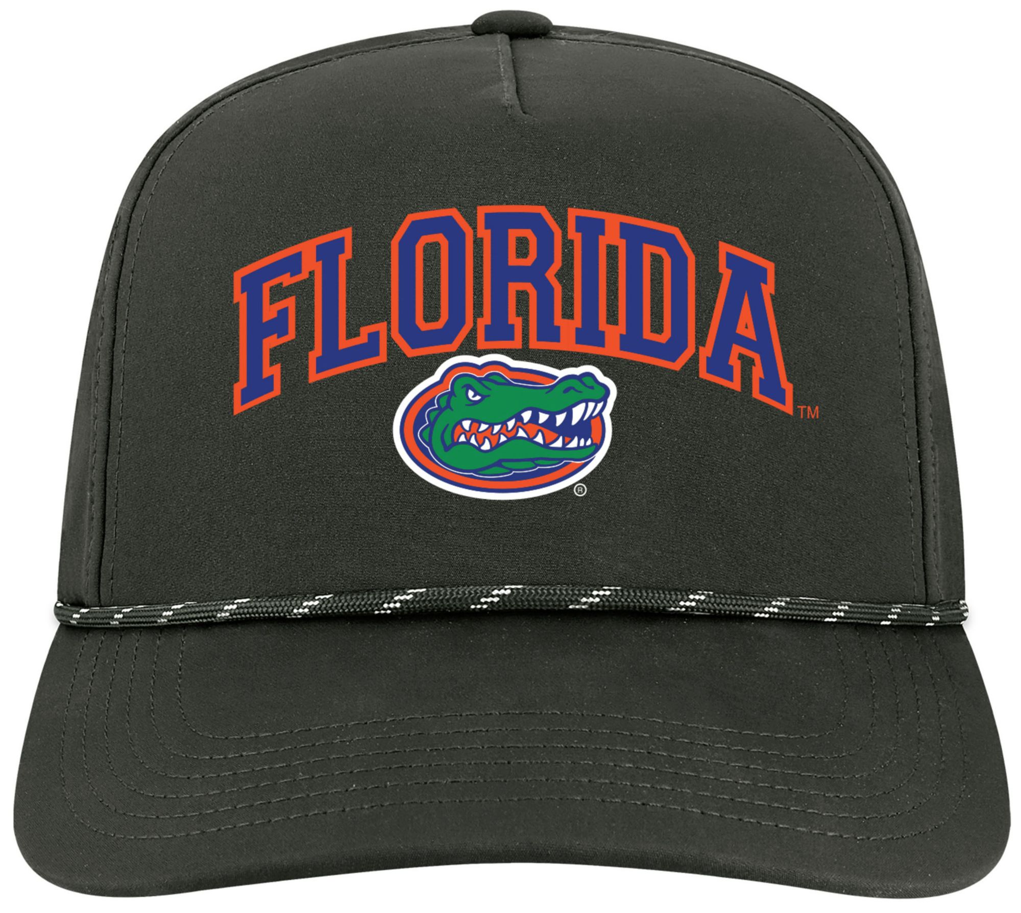 League-Legacy Adult Florida Gators Black Arch Logo Caddy Adjustable Hat