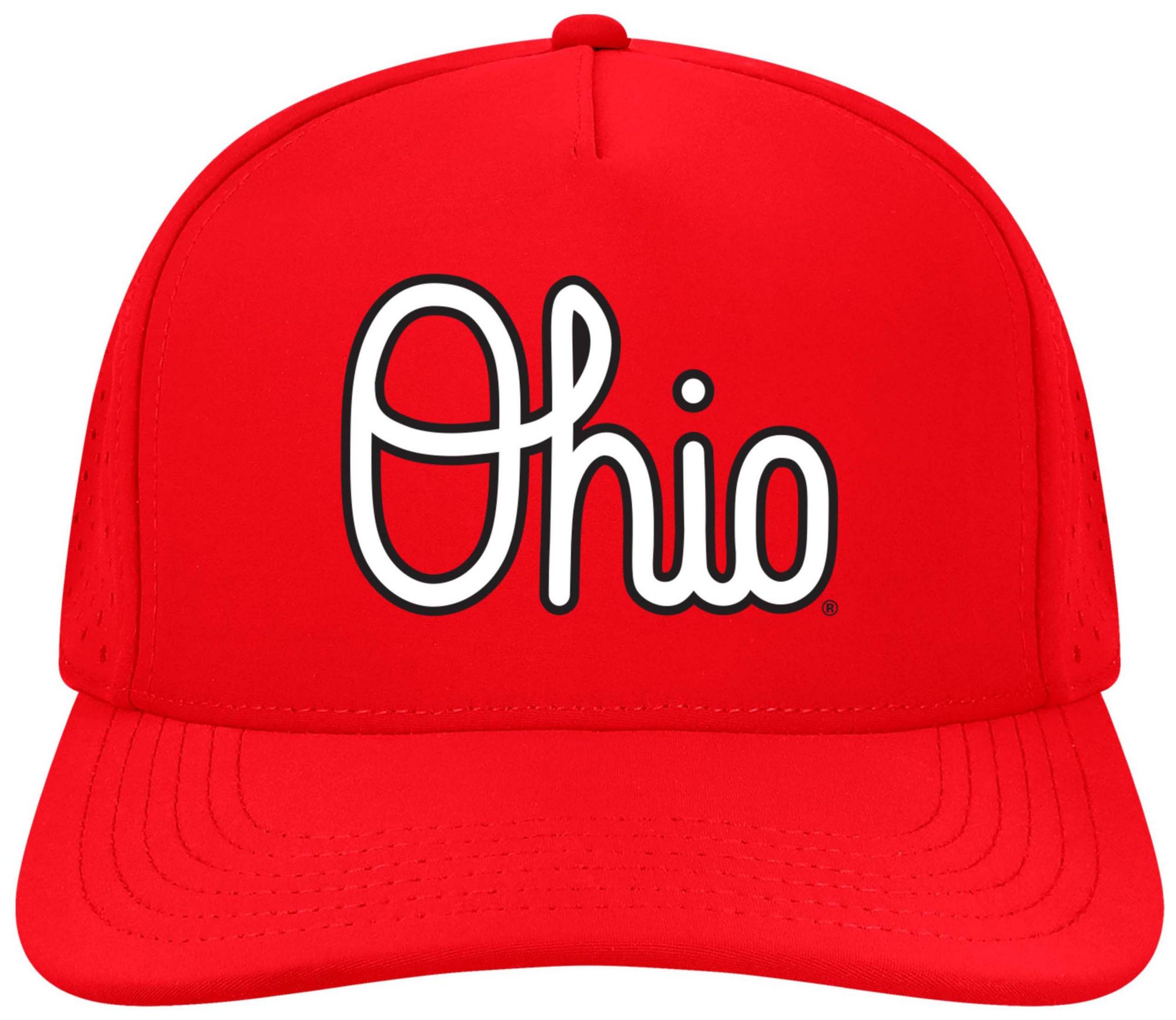 League-Legacy Adult Ohio State Buckeyes Scarlet Script Adjustable Hat