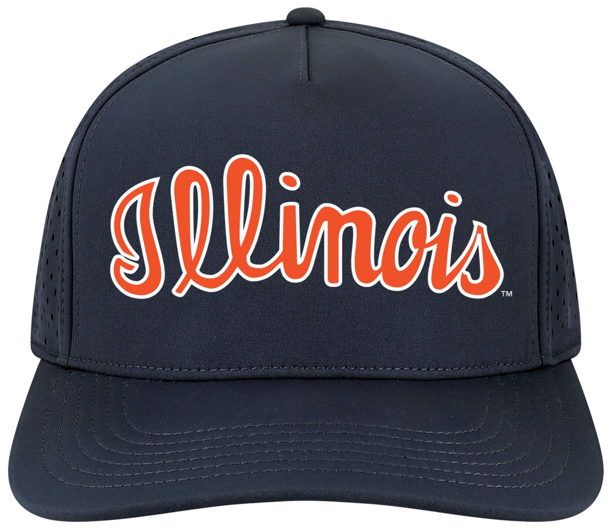 League-Legacy Adult Illinois Fighting Illini Navy Script Adjustable Hat