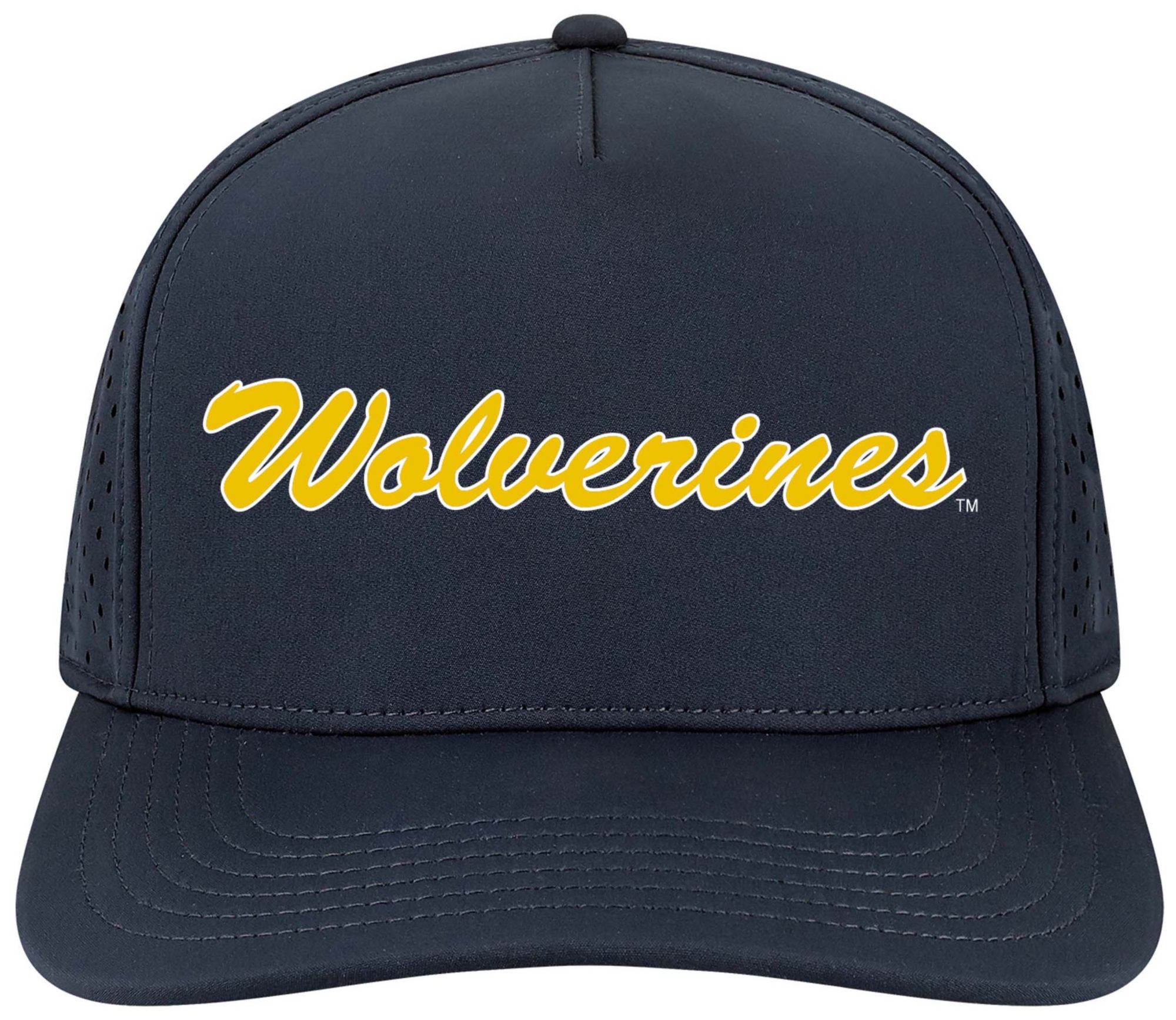League-Legacy Adult Michigan Wolverines Navy Script Adjustable Hat