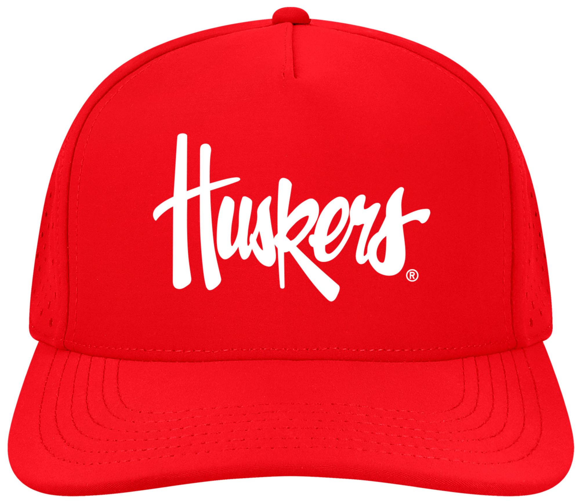 League-Legacy Adult Nebraska Cornhuskers Scarlet Script Adjustable Hat