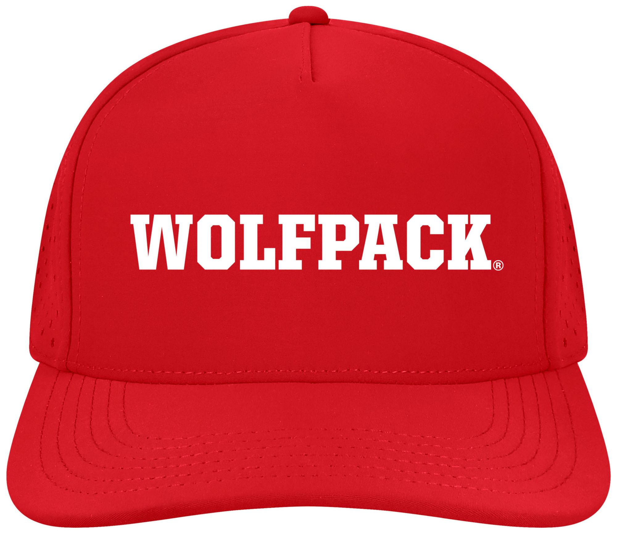 League-Legacy Adult NC State Wolfpack Scarlet Wordmark Adjustable Hat