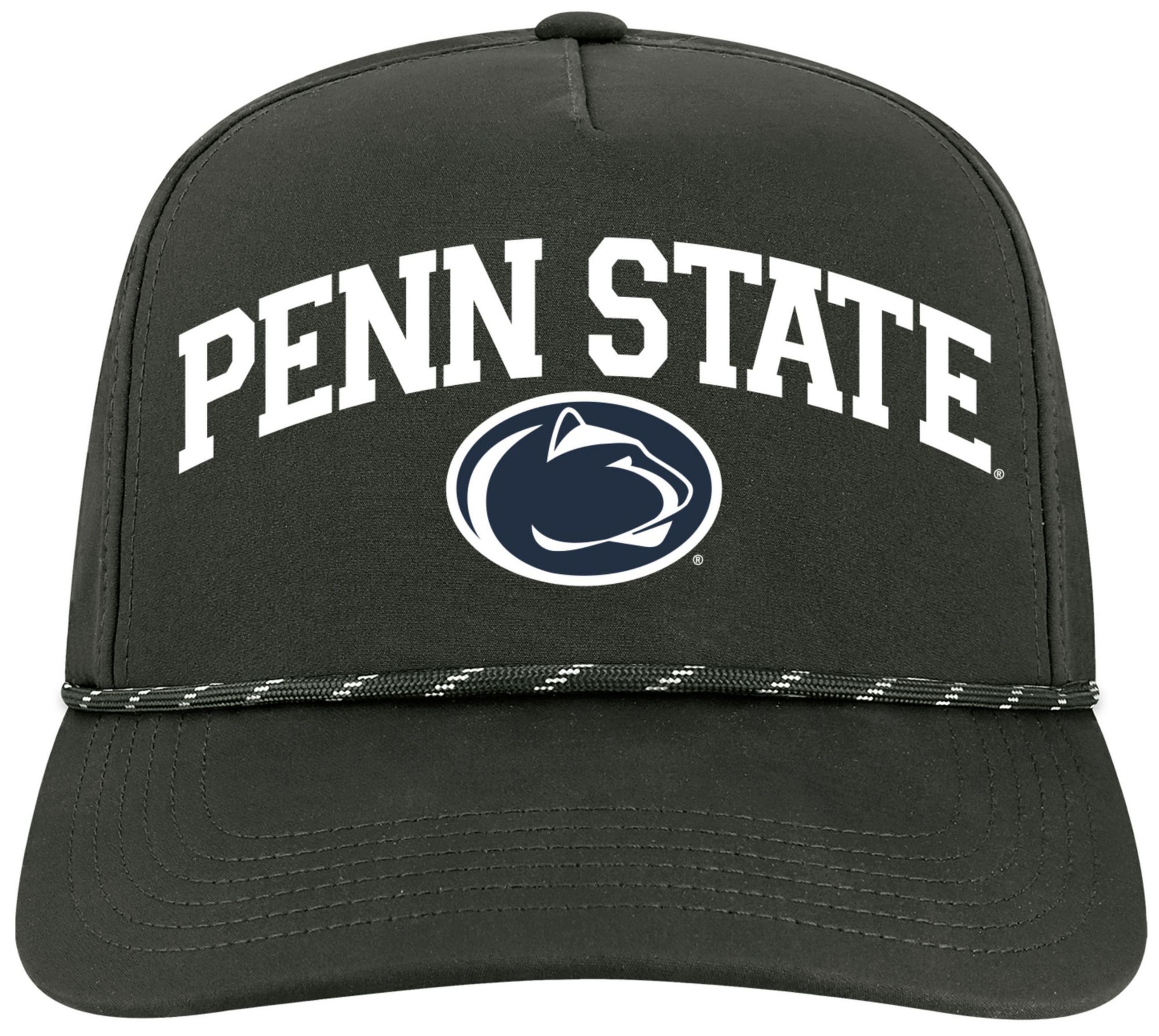 League-Legacy Adult Penn State Nittany Lions Black Arch Logo Caddy Adjustable Hat, Men's