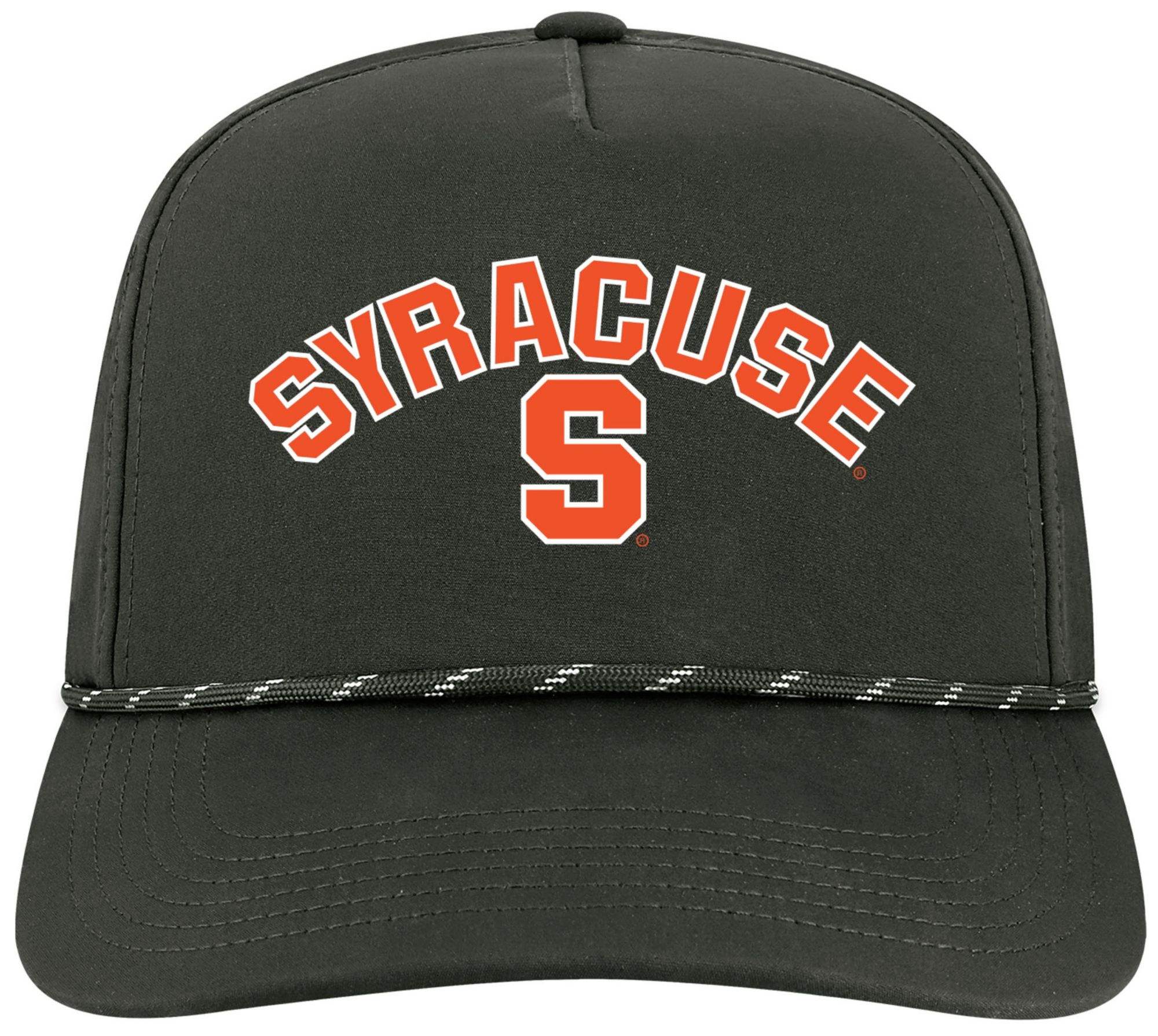 League-Legacy Adult Syracuse Orange Black Arch Logo Caddy Adjustable Hat