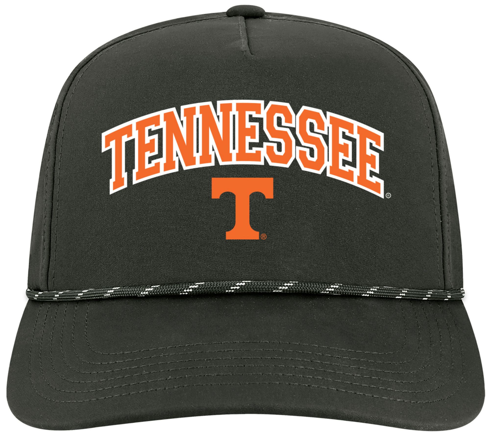 League-Legacy Adult Tennessee Volunteers Black Arch Logo Caddy Adjustable Hat