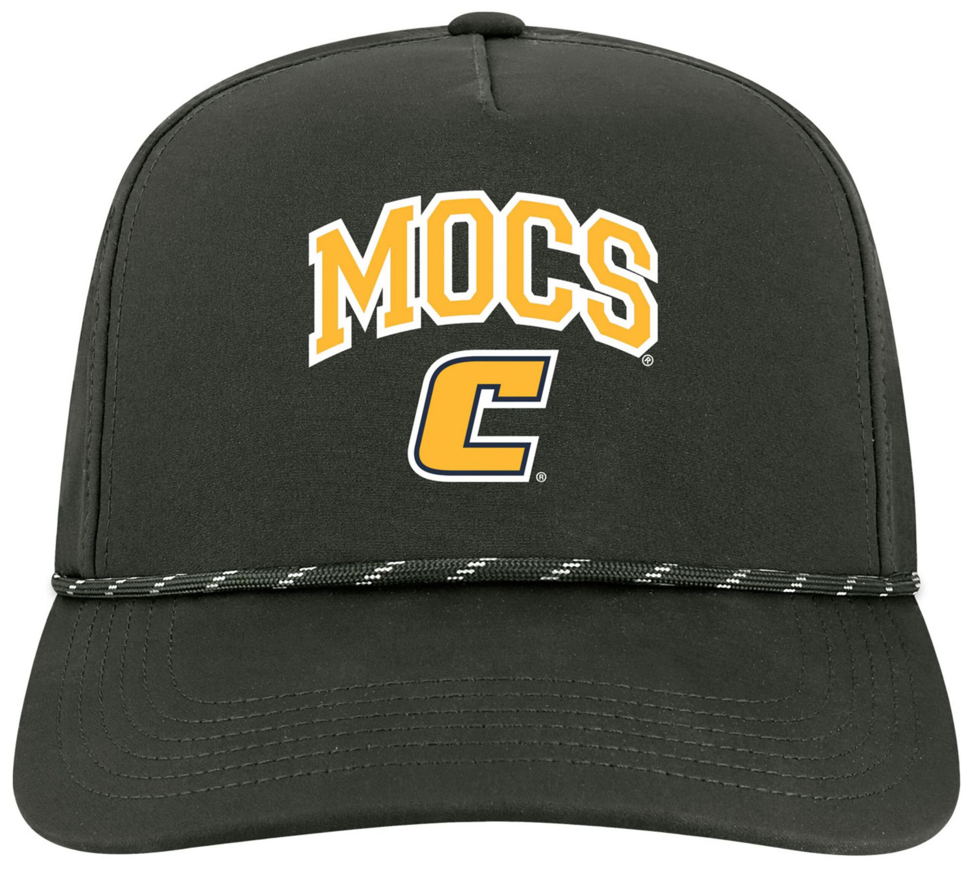 League-Legacy Adult Chattanooga Mocs Black Arch Logo Caddy Adjustable Hat