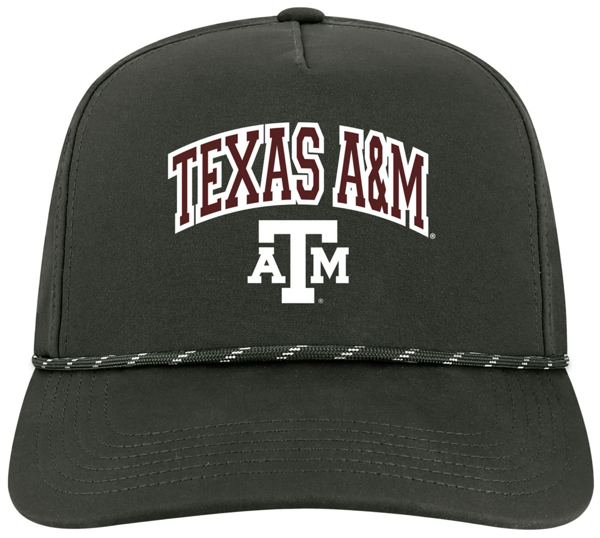 League-Legacy Adult Texas A&M Aggies Black Arch Logo Caddy Adjustable Hat