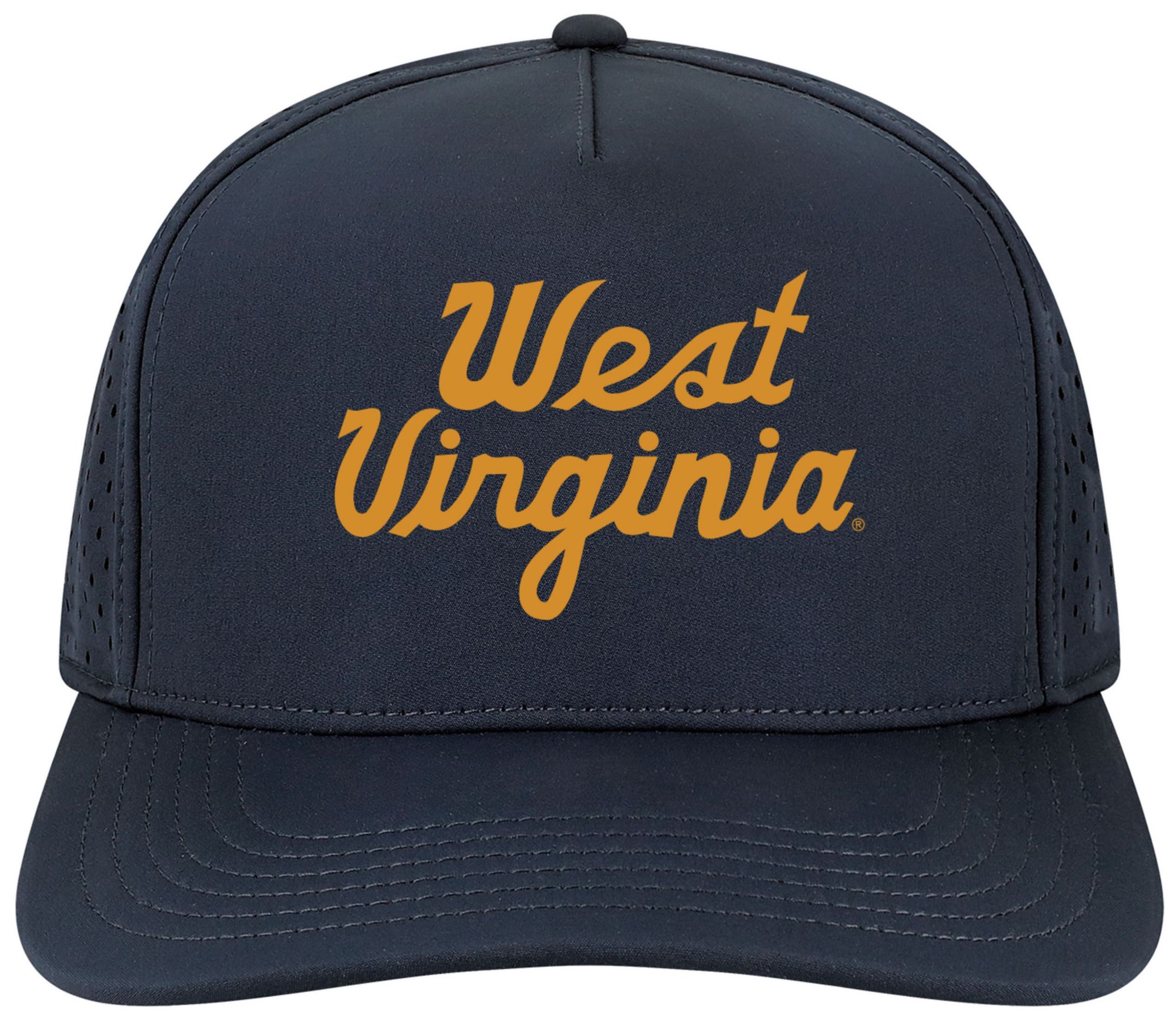 League-Legacy Adult West Virginia Mountaineers Navy Script Adjustable Hat