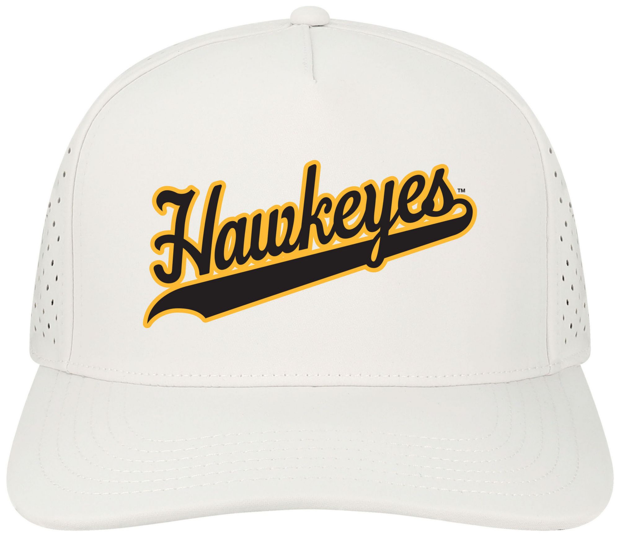 League-Legacy Adult Iowa Hawkeyes White Script Adjustable Hat