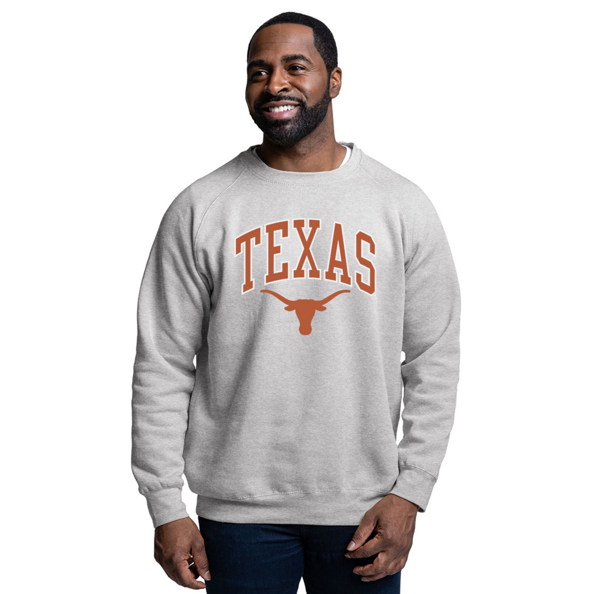 League-Legacy Men's Texas Longhorns Essentials Fleece Crewneck Sweatshirt