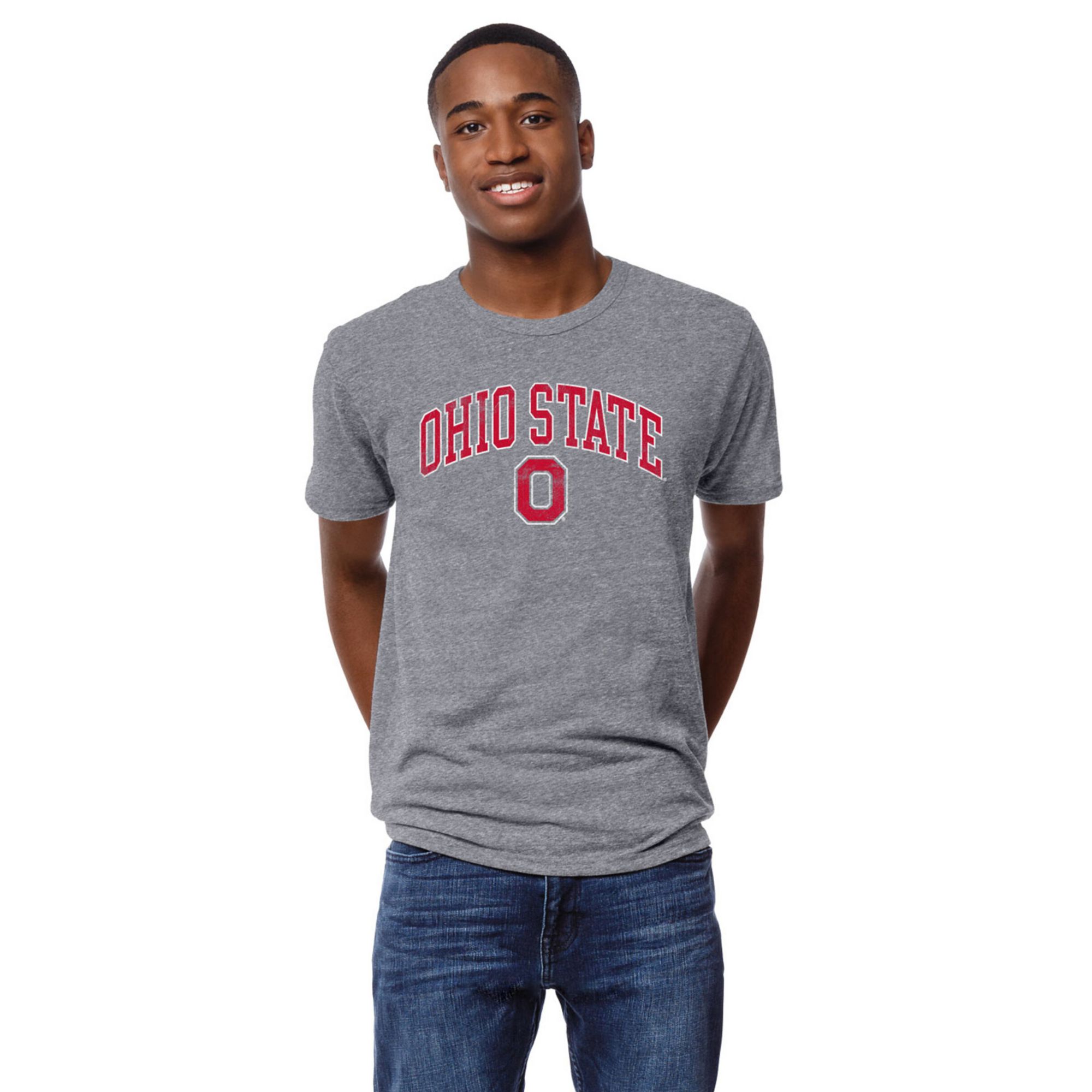 League-Legacy Men's Ohio State Buckeyes Grey Lifestyle T-Shirt