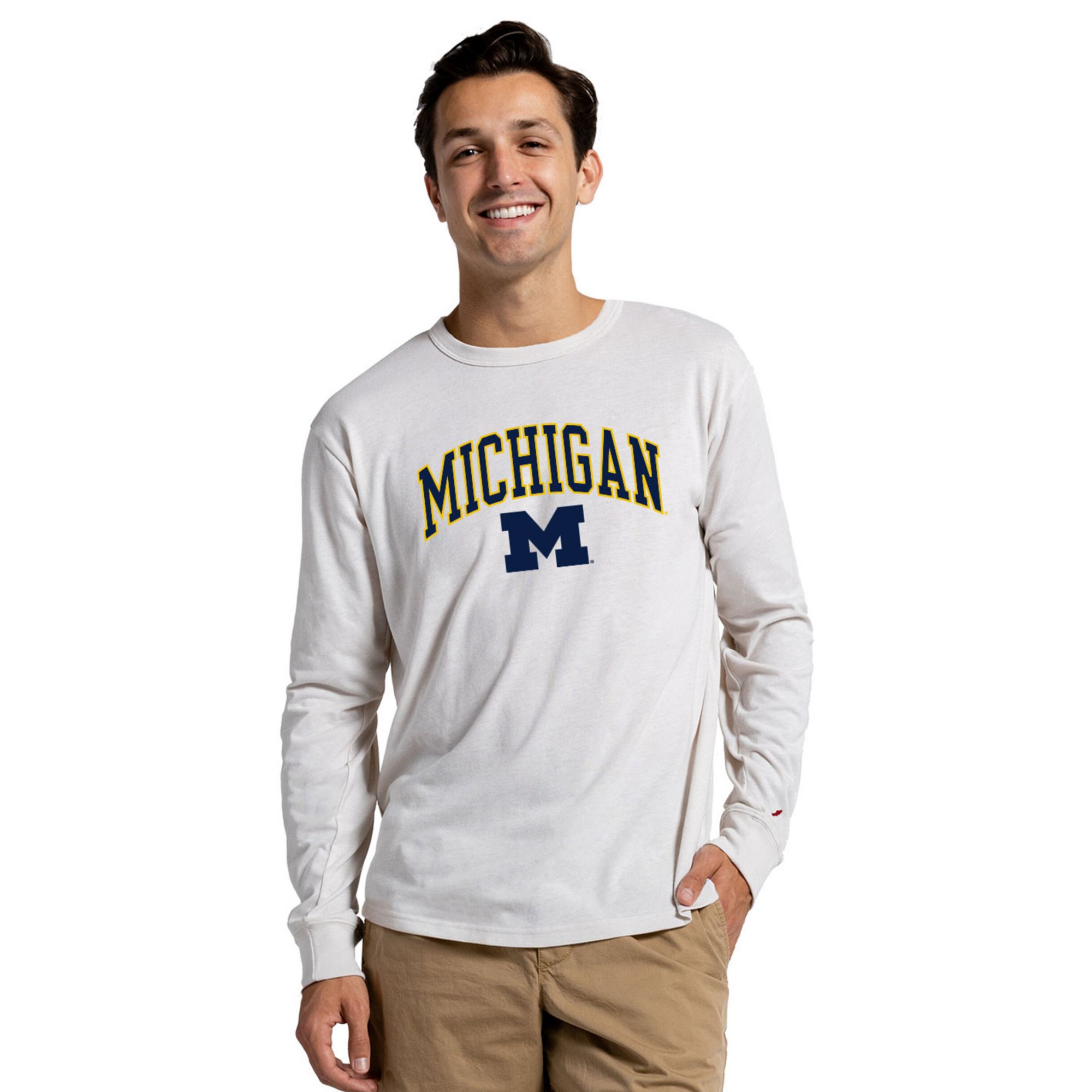 League-Legacy Men's Michigan Wolverines Victory Falls Long Sleeve Shirt
