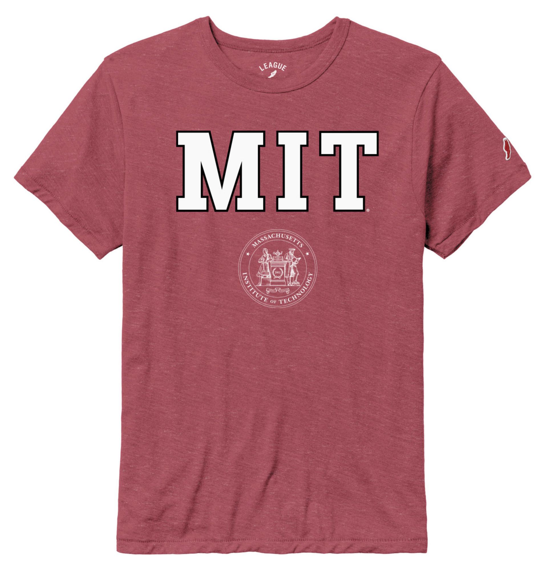 League-Legacy Men's MIT Engineers Maroon Crest T-Shirt