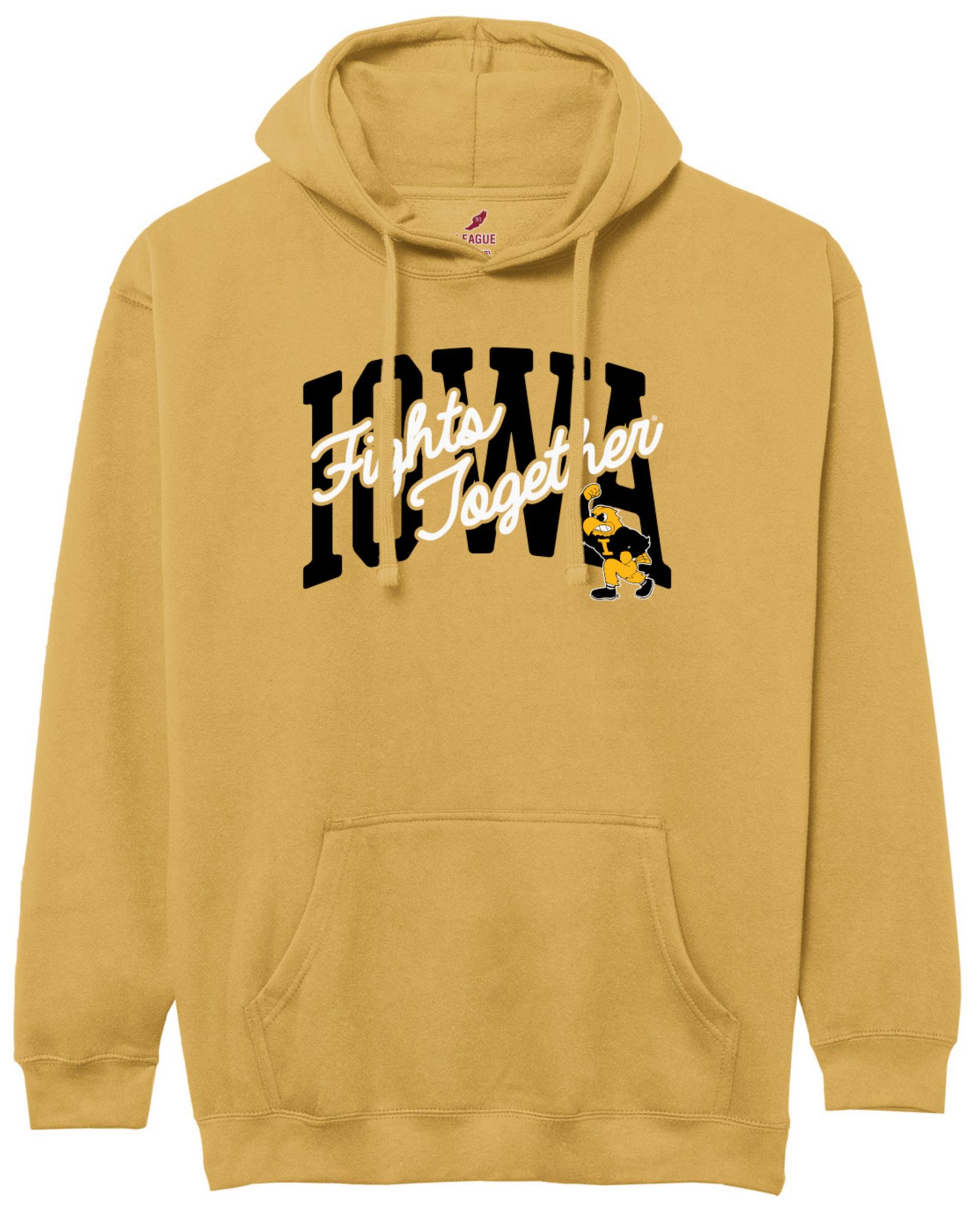 League-Legacy Men's Iowa Hawkeyes Gold Wave Hoodie