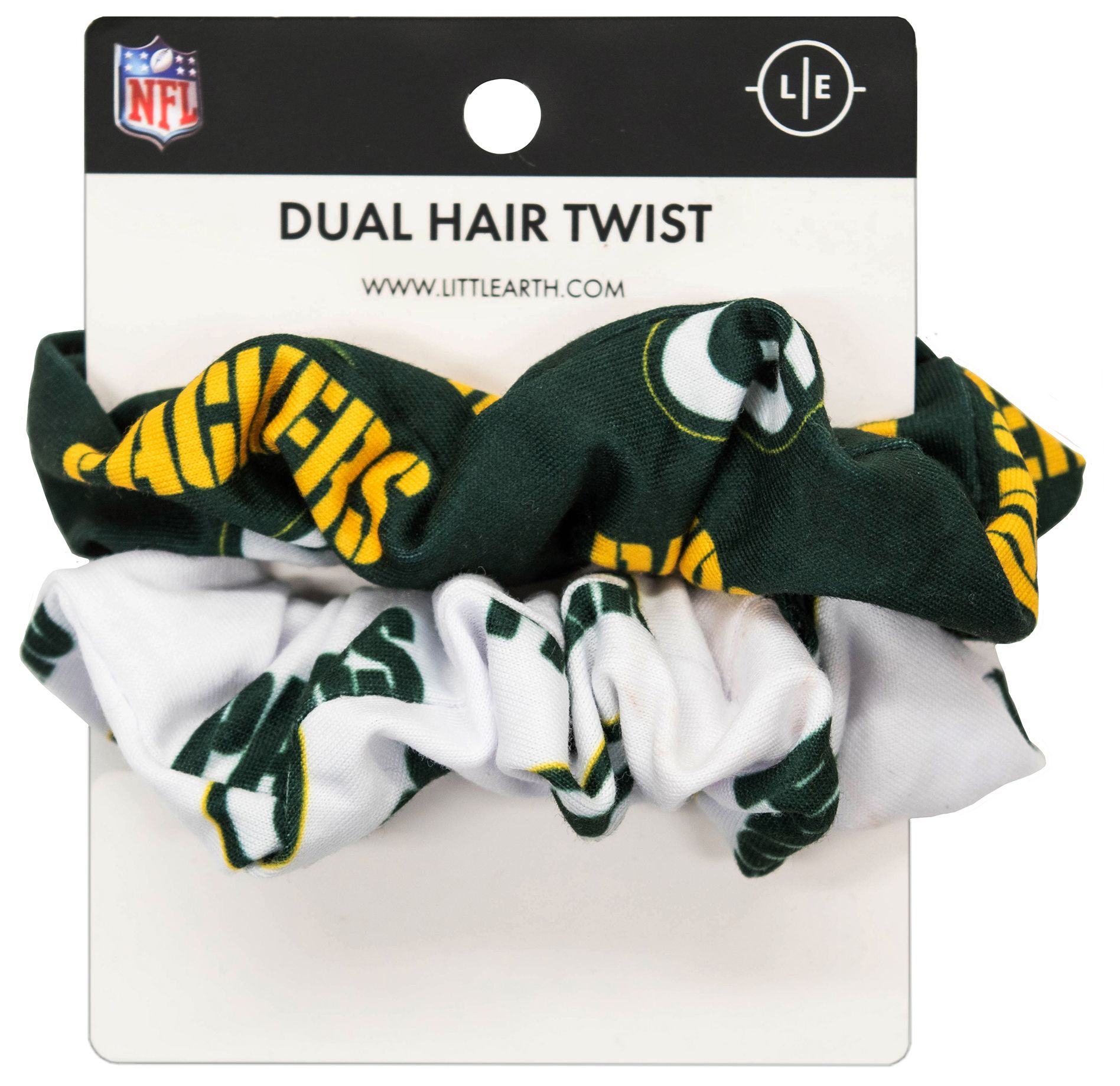 Little Earth Green Bay Packers Dual Hair Twist