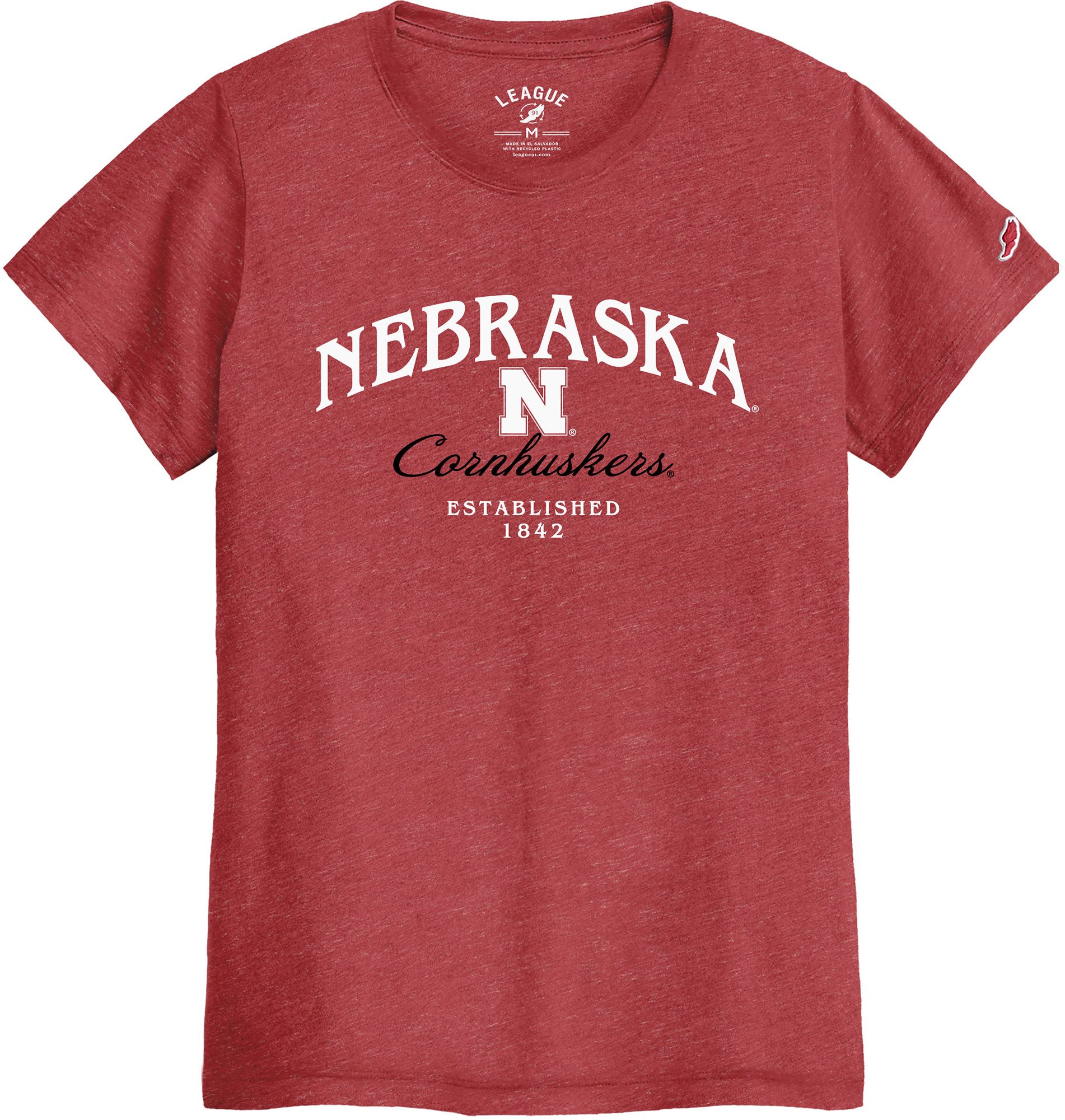 League-Legacy Women's Nebraska Cornhuskers Red Everyday Fan Intramural T-Shirt