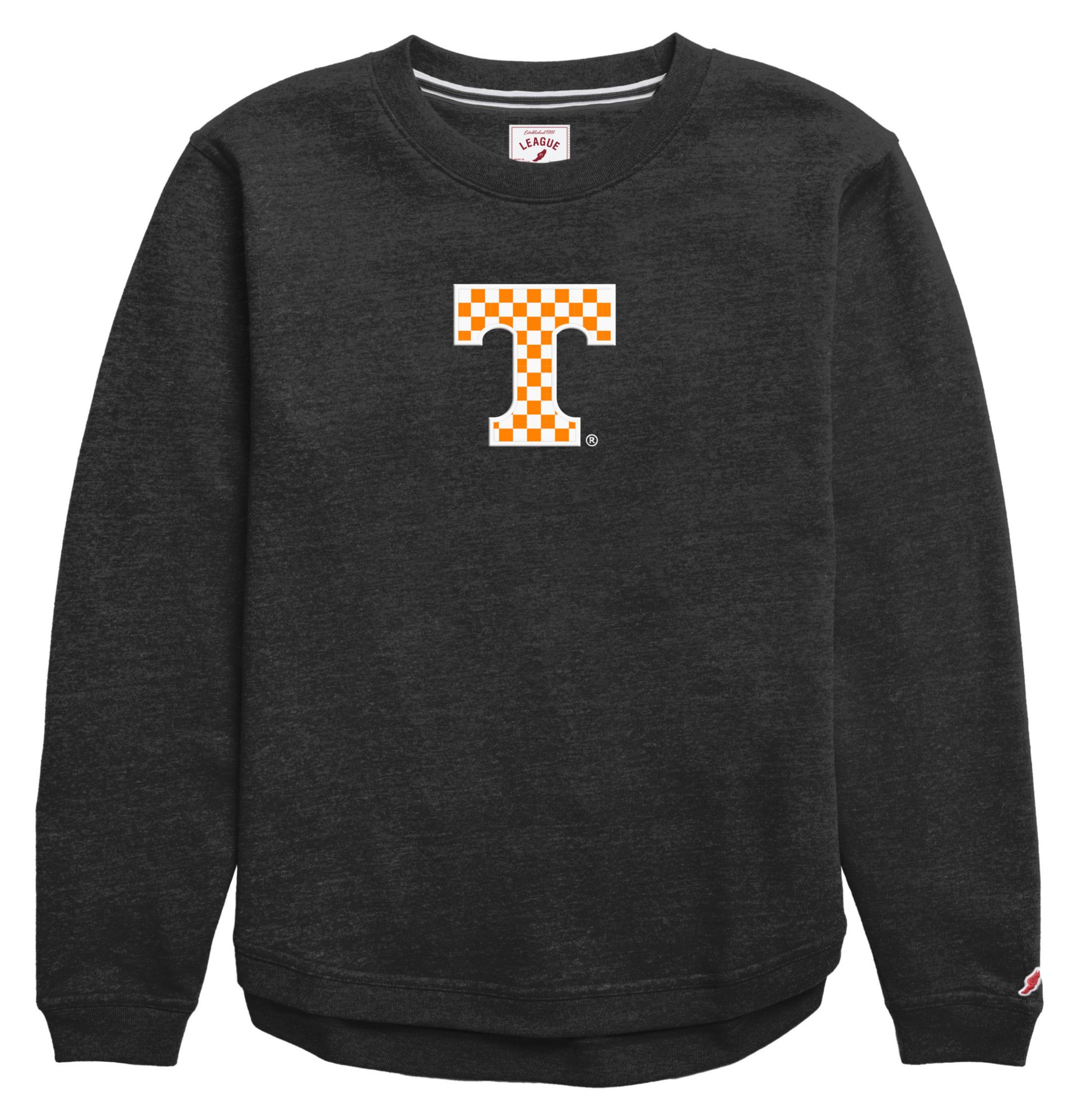 League-Legacy Women's Tennessee Volunteers Checkered Crewneck Sweatshirt