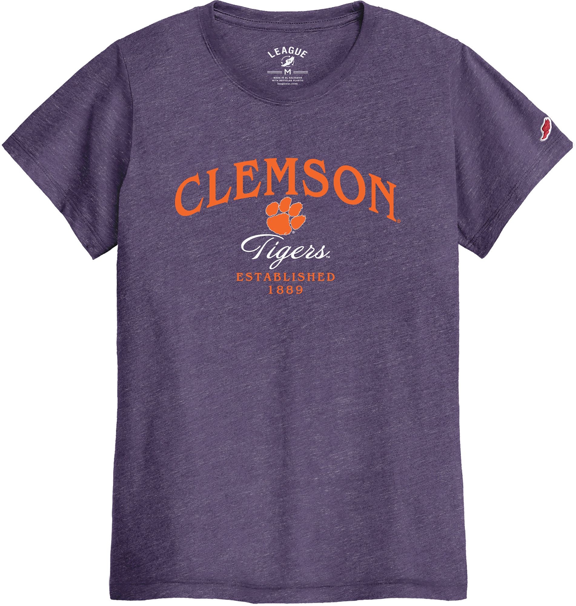 League-Legacy Women's Clemson Tigers Purple Everyday Fan Intramural T-Shirt