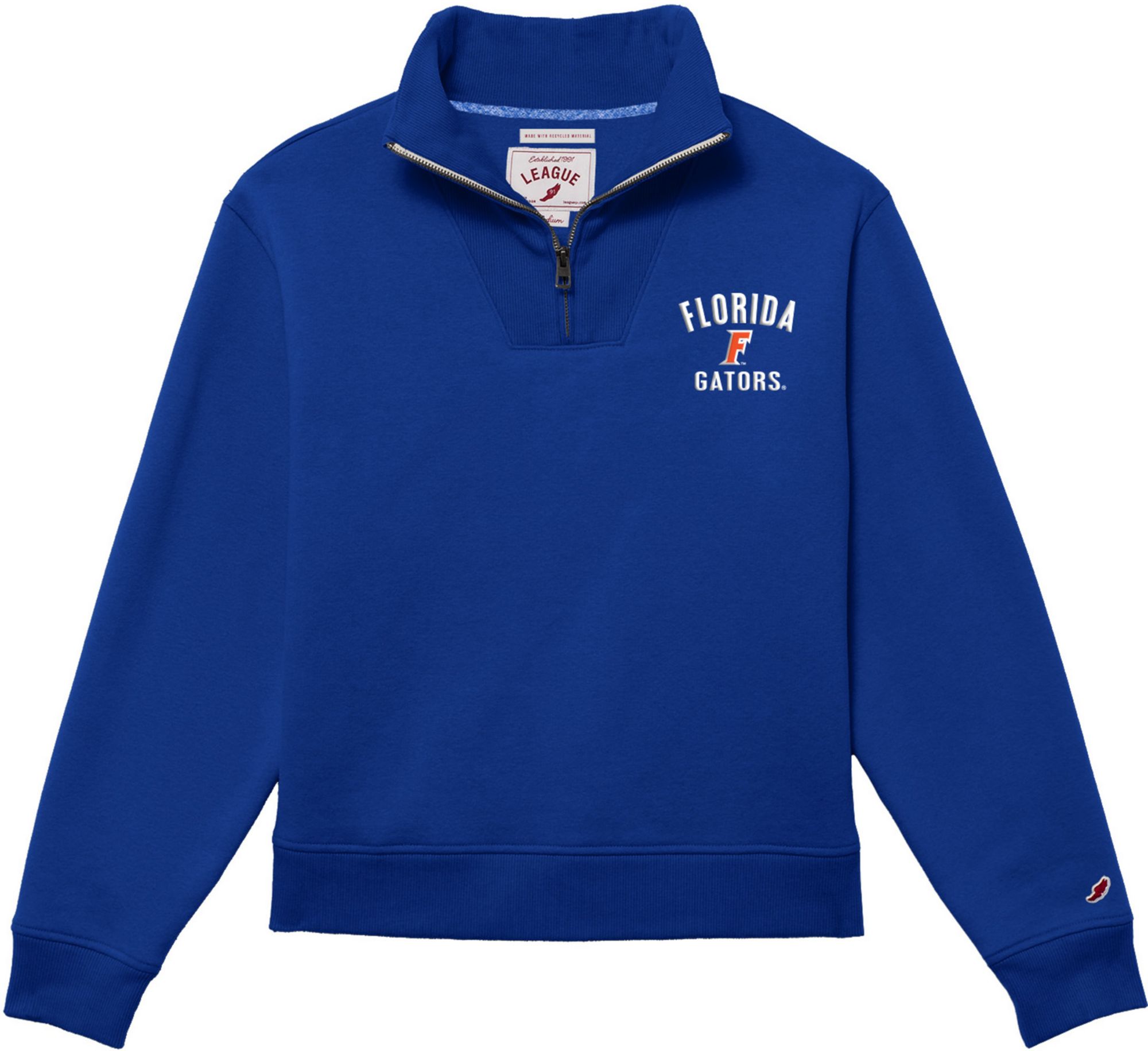 League-Legacy Women's Florida Gators Royal 1991 1/4 Zip Jacket