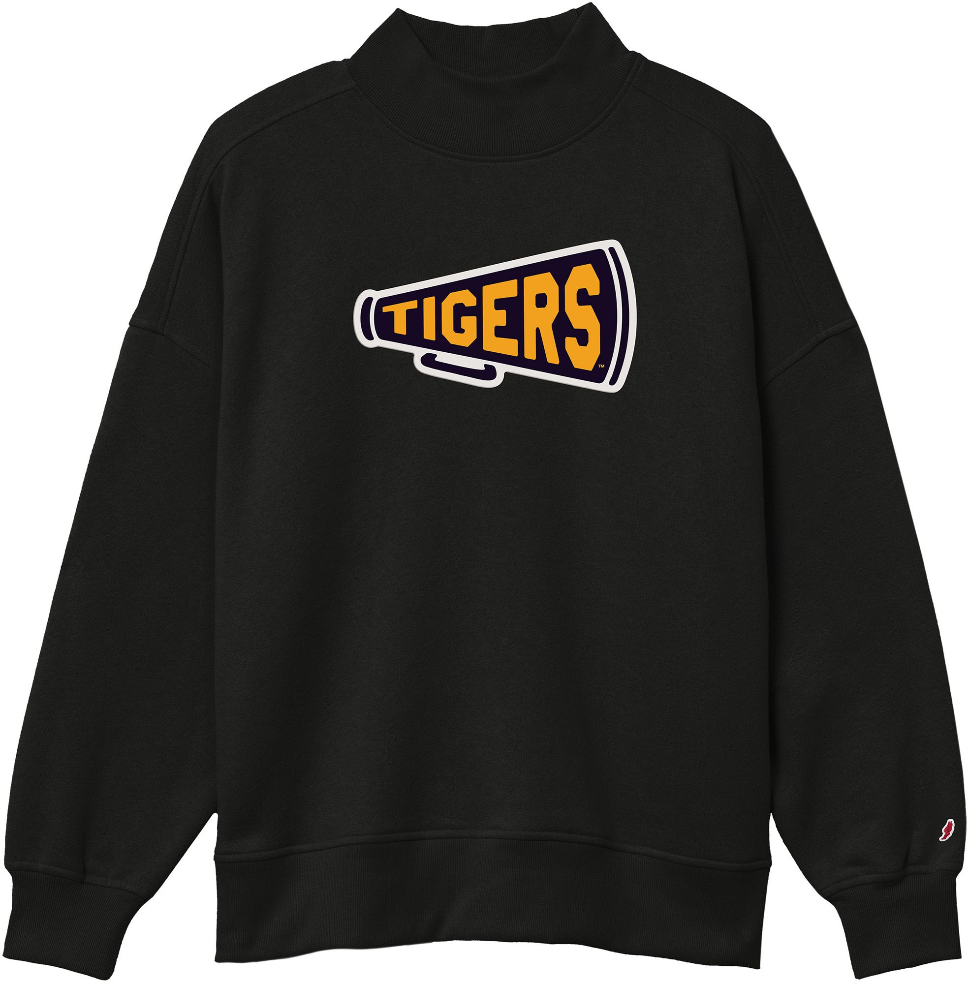 League-Legacy Women's LSU Tigers Black Diana Mockneck Sweatshirt