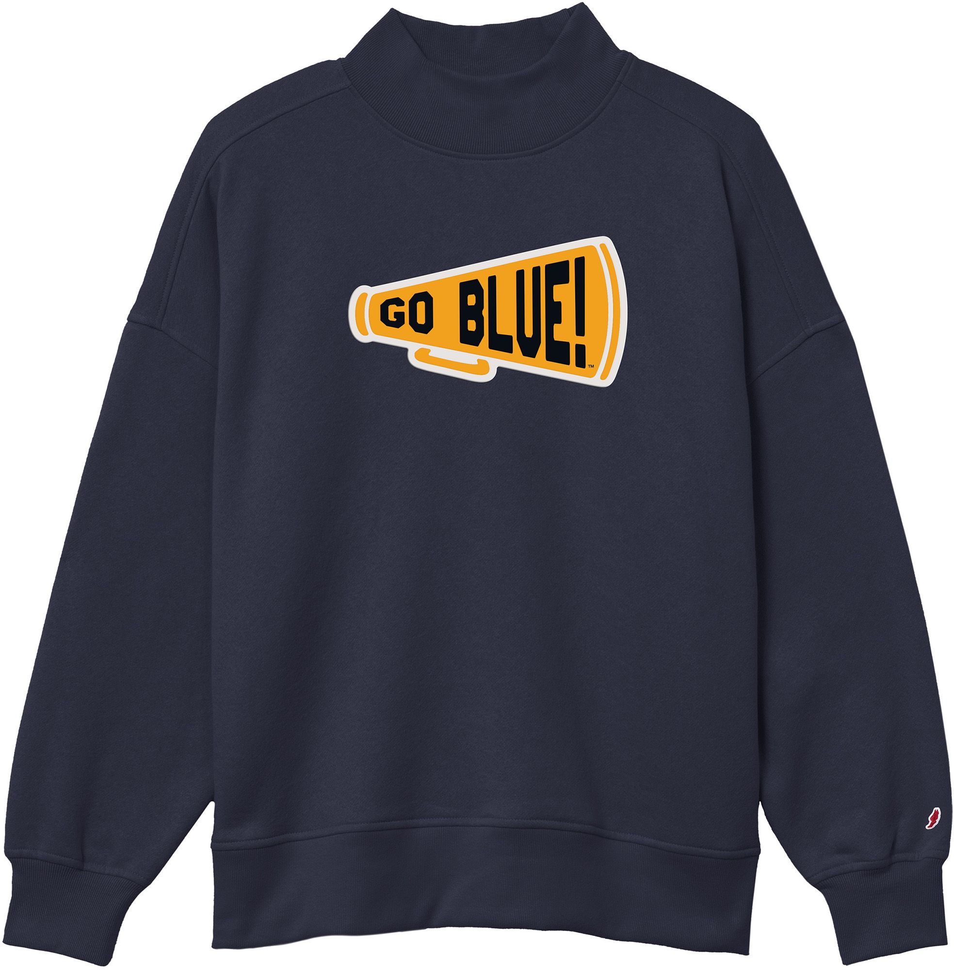 League-Legacy Women's Michigan Wolverines Navy Diana Mockneck Sweatshirt