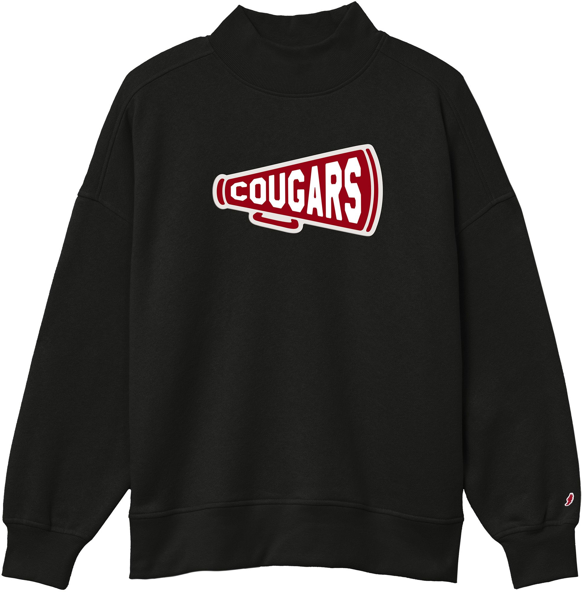League-Legacy Women's Houston Cougars Black Diana Mockneck Sweatshirt
