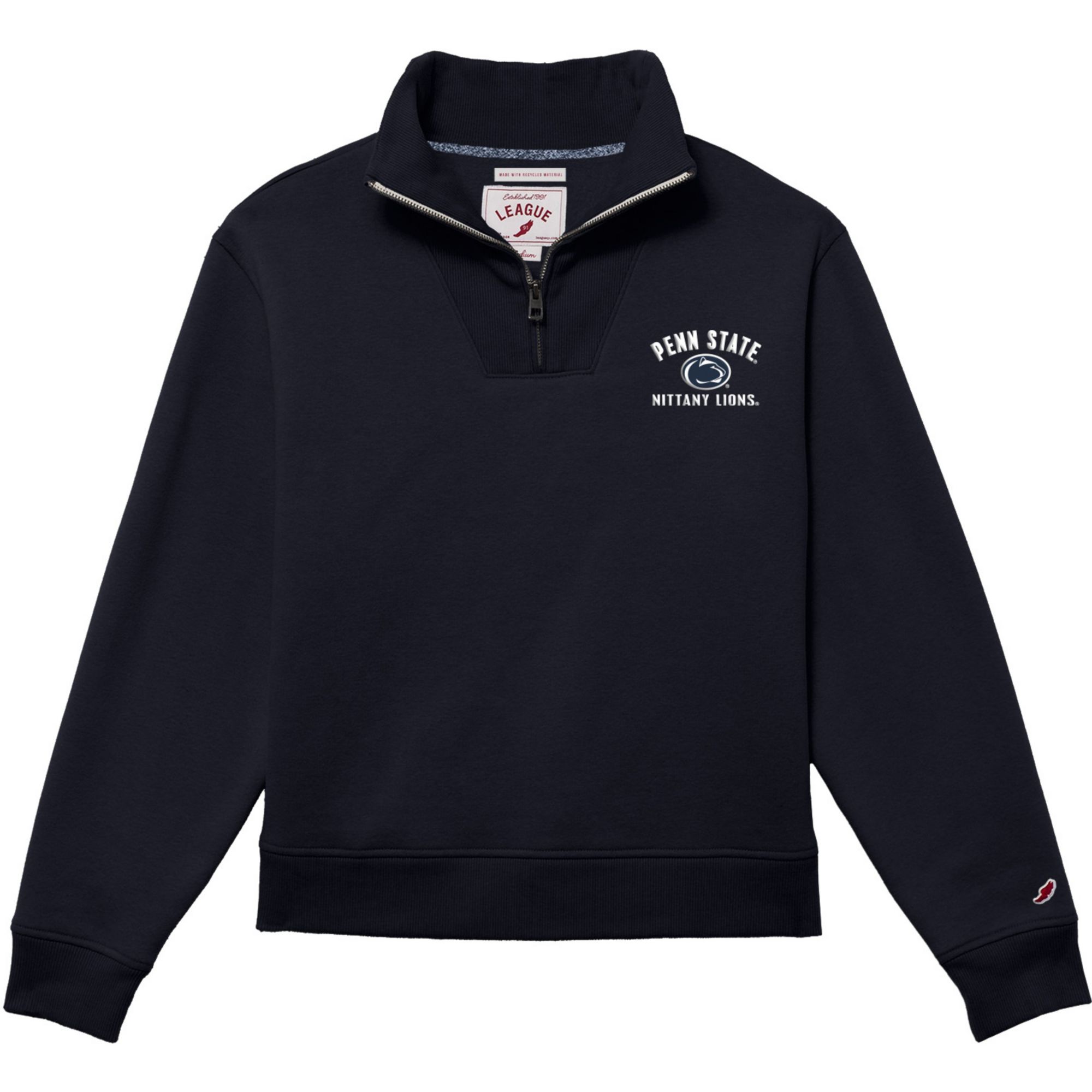 League-Legacy Women's Penn State Nittany Lions Navy 1991 1/4 Zip
