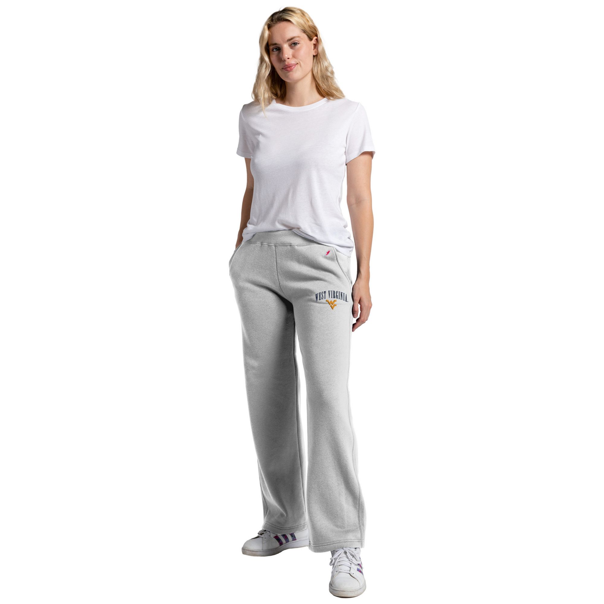 League-Legacy Women's West Virginia Mountaineers Steel Grey Relaxed Fit Pants