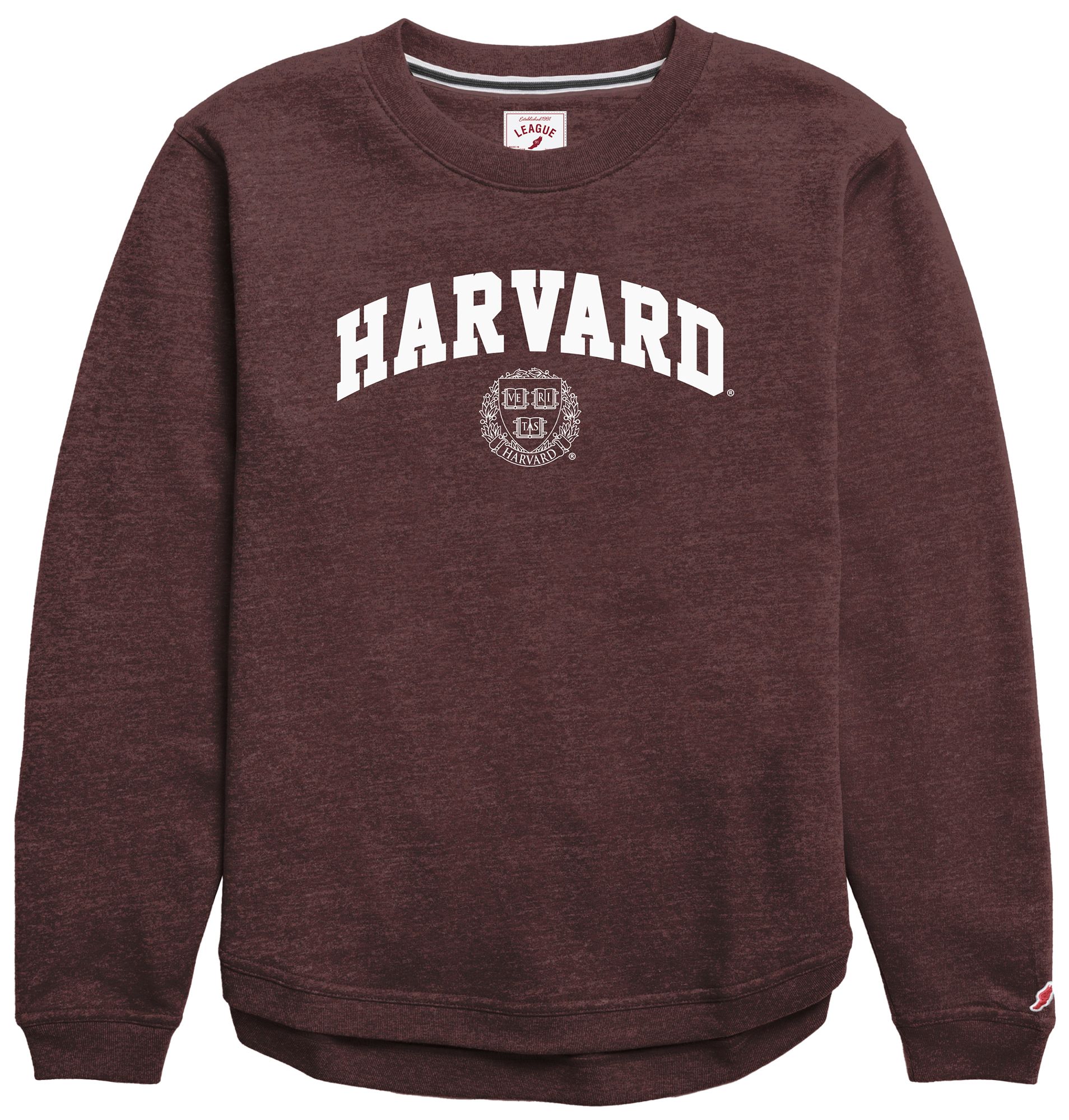 League-Legacy Women's Harvard Crimson Maroon Victory Crewneck Sweatshirt