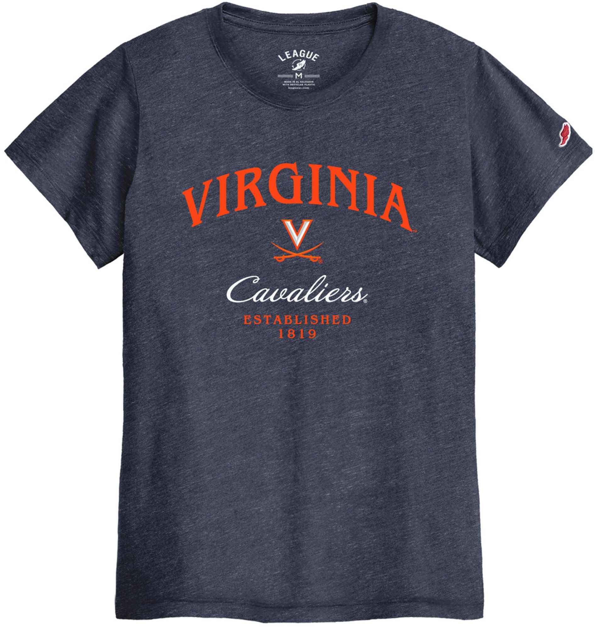 League-Legacy Women's Virginia Cavaliers Navy Everyday Fan Intramural T-Shirt