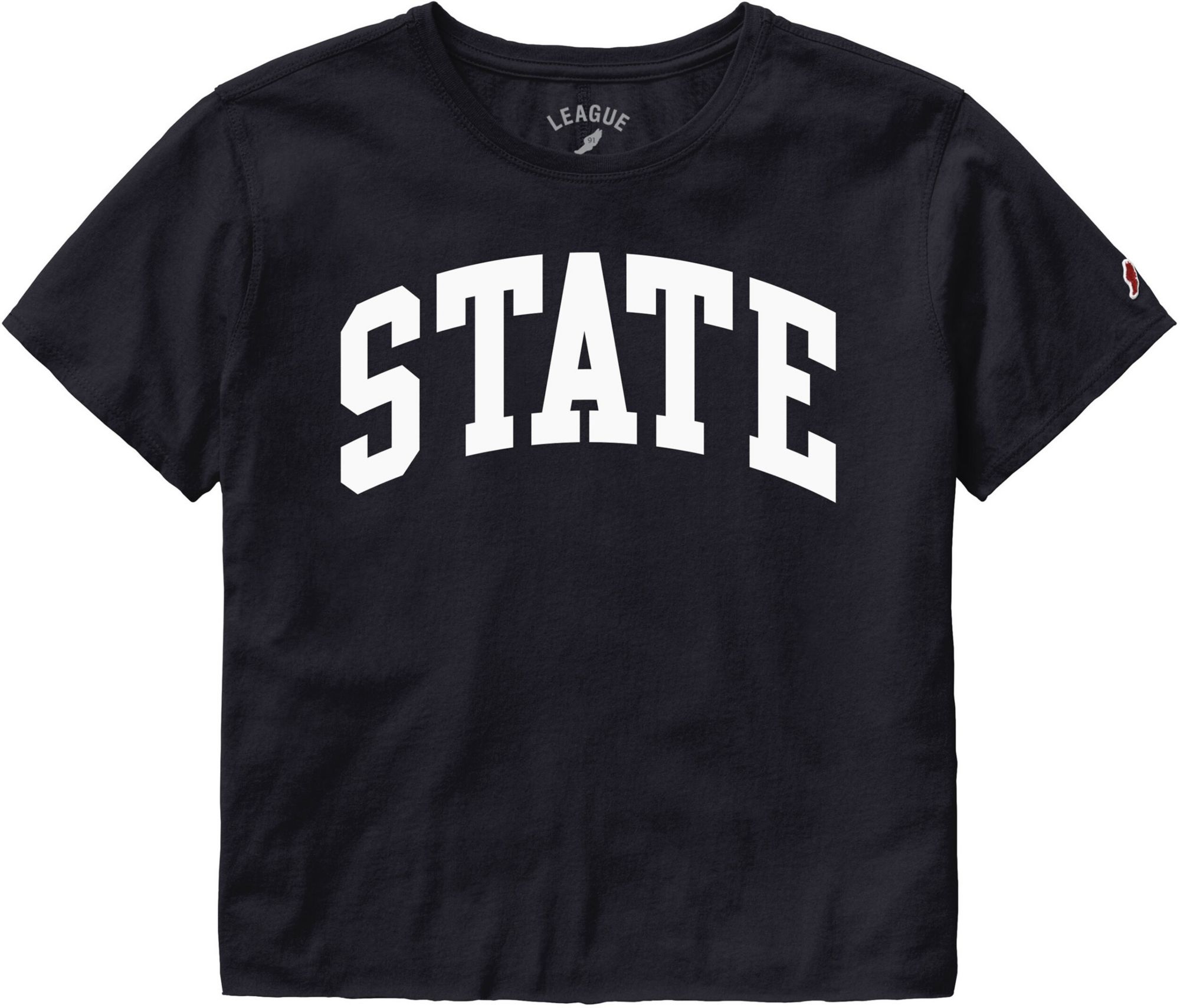 League-Legacy Women's Penn State Nittany Lions Navy Alumni Clothesline Cropped T-Shirt
