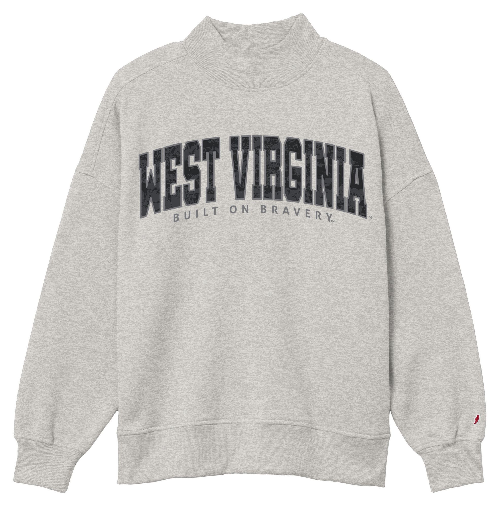 League-Legacy Women's West Virginia Mountaineers Diana Mock Neck Sweatshirt