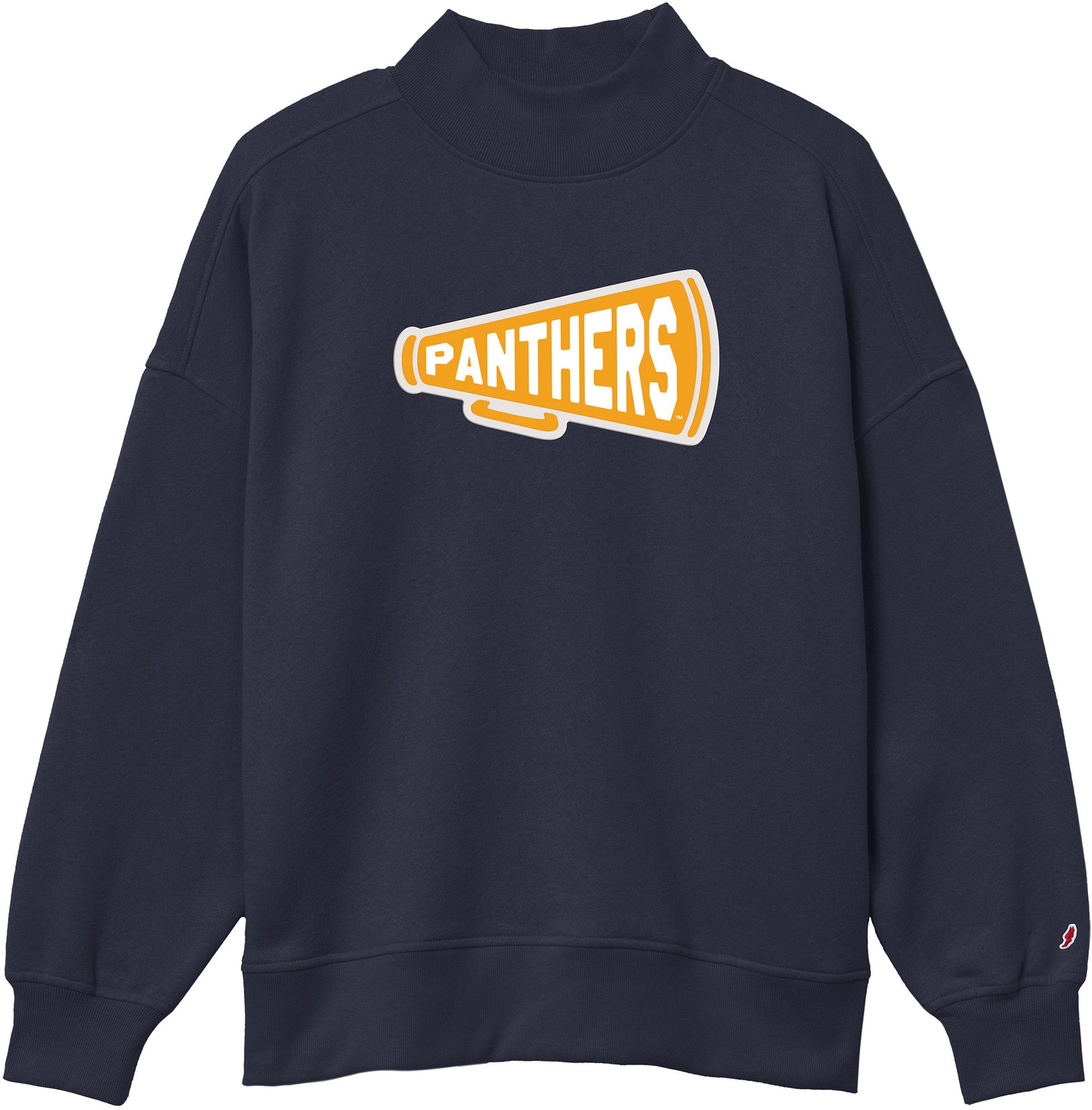 League-Legacy Women's Pitt Panthers Black Diana Mockneck Sweatshirt