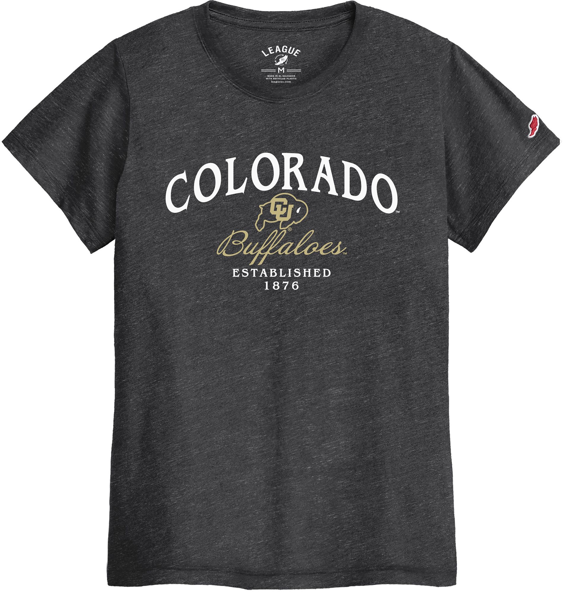 League-Legacy Women's Colorado Buffaloes Black Everyday Fan Intramural T-Shirt