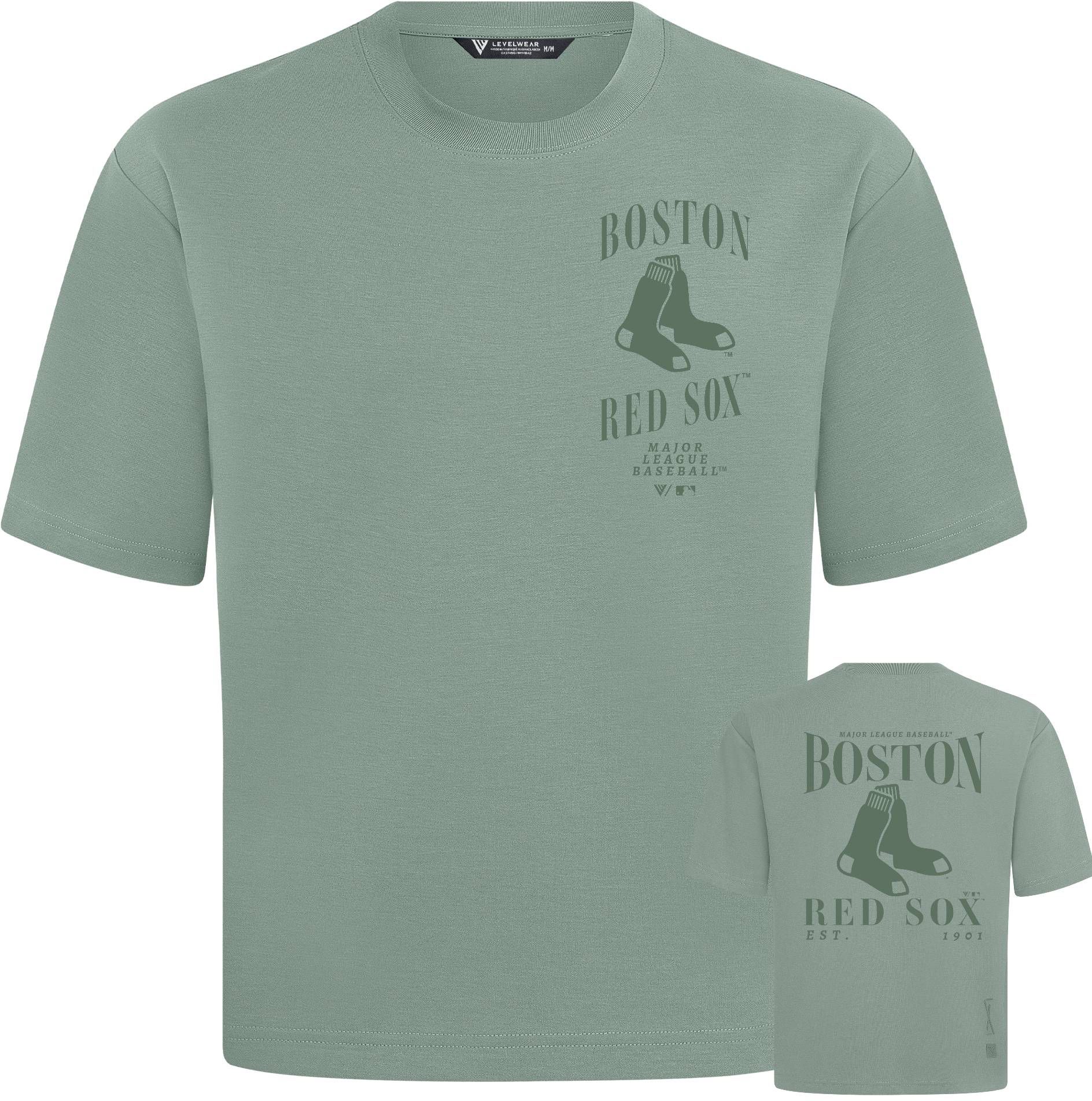 Levelwear Men's Boston Red Sox Luxe Logo 2 Hit T-Shirt