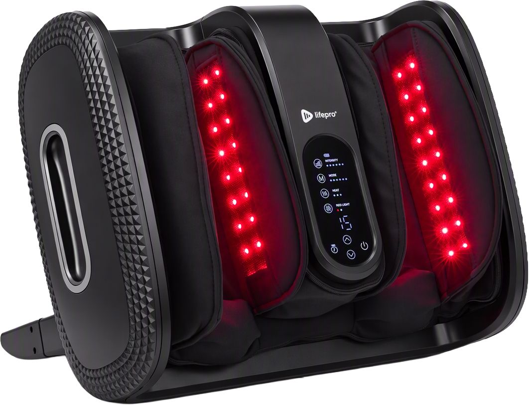 Lifepro DualThera Red Foot &amp; Calf Massager with Red Light