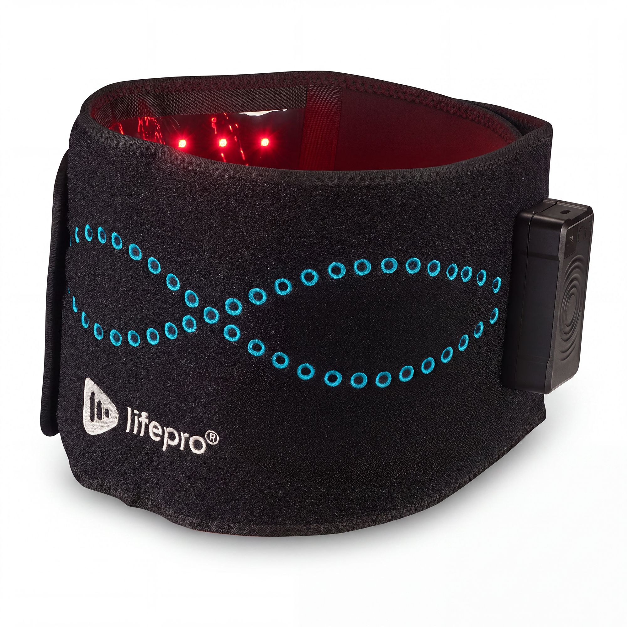 Lifepro AllevaRed Pro Elite Red Light Therapy Belt, Black