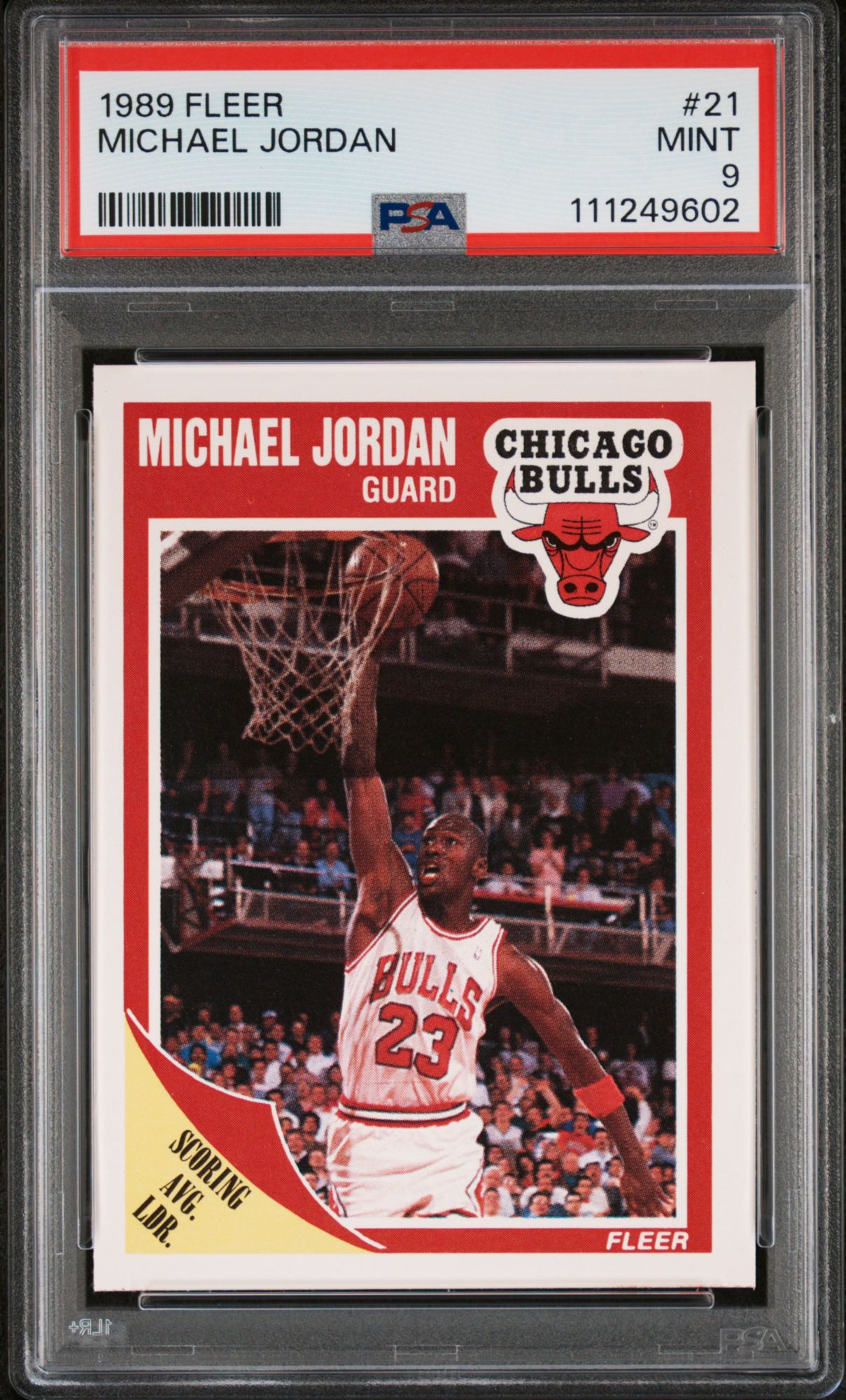 1989 Fleer 21 Michael Jordan PSA 9